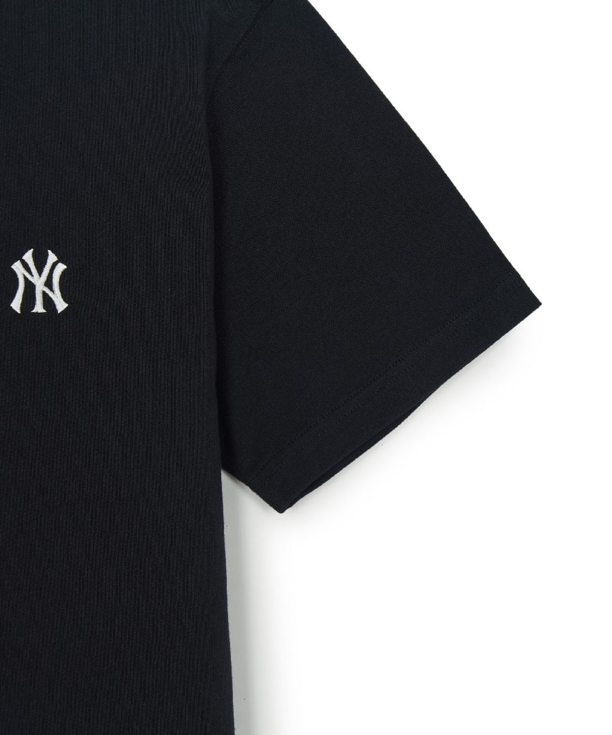 엠엘비(MLB) 베이직 헤비웨이트 오버핏 반팔 티셔츠 NY (Black)