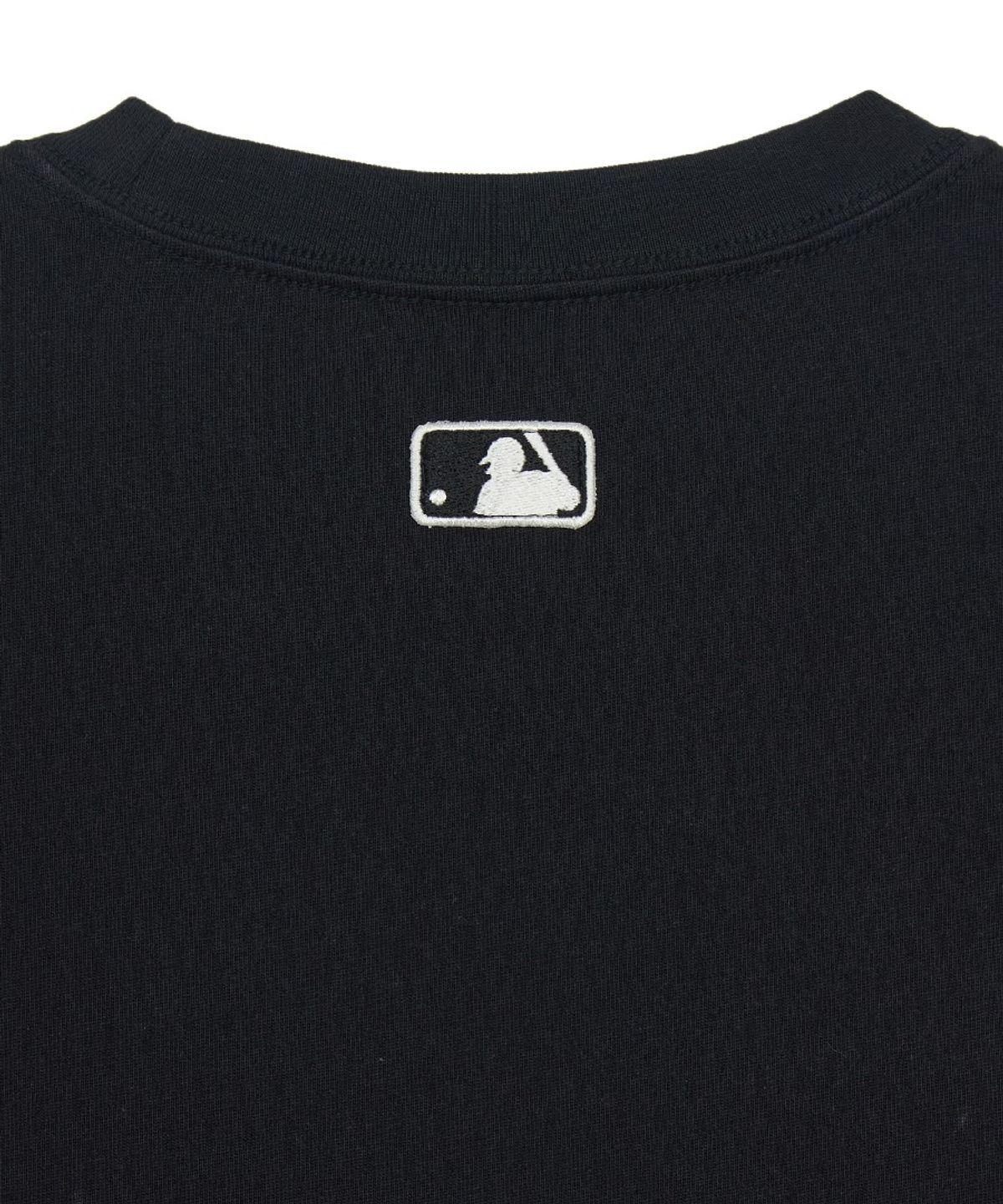 엠엘비(MLB) 베이직 헤비웨이트 오버핏 반팔 티셔츠 NY (Black)