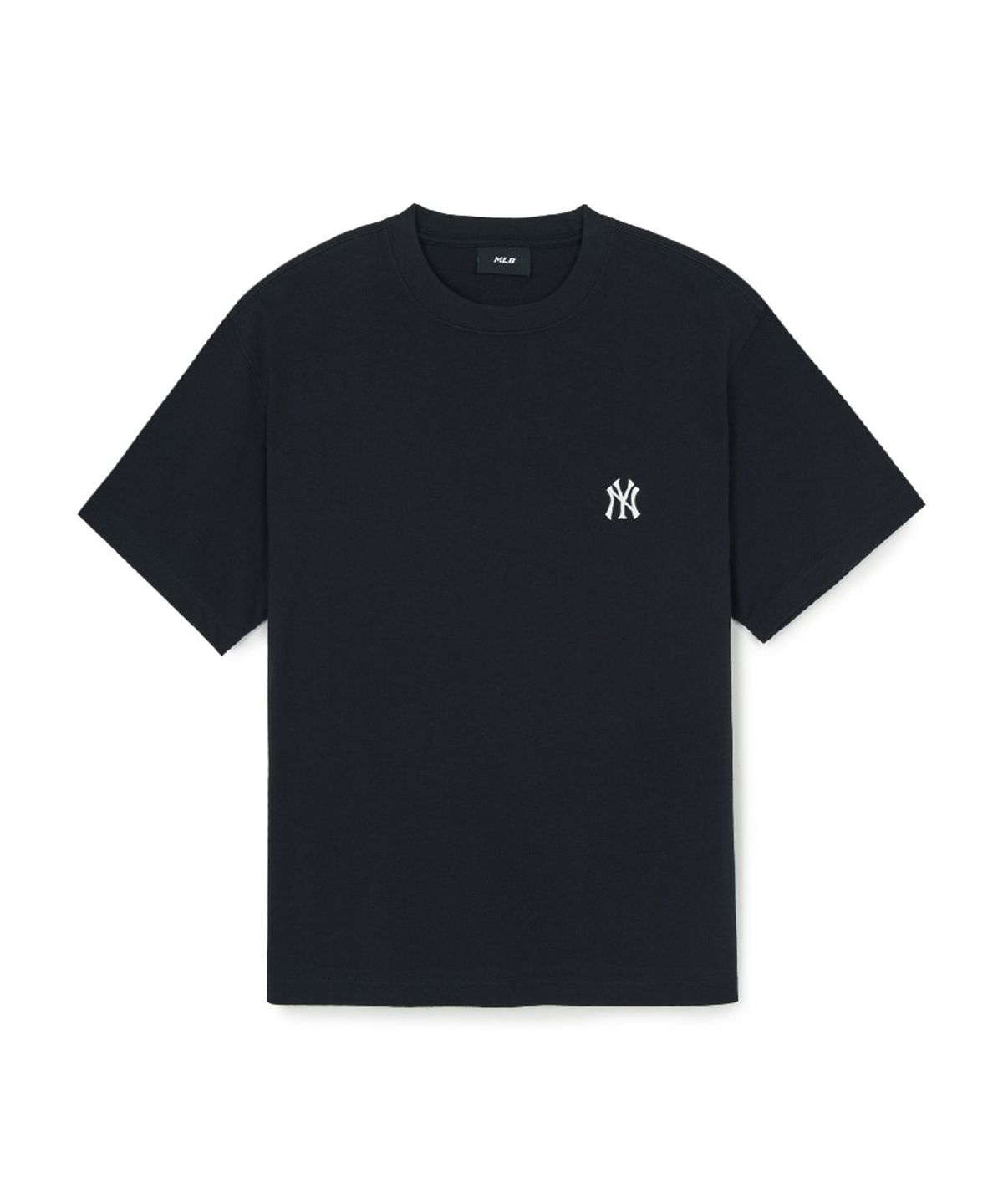 엠엘비(MLB) 베이직 헤비웨이트 오버핏 반팔 티셔츠 NY (Black)