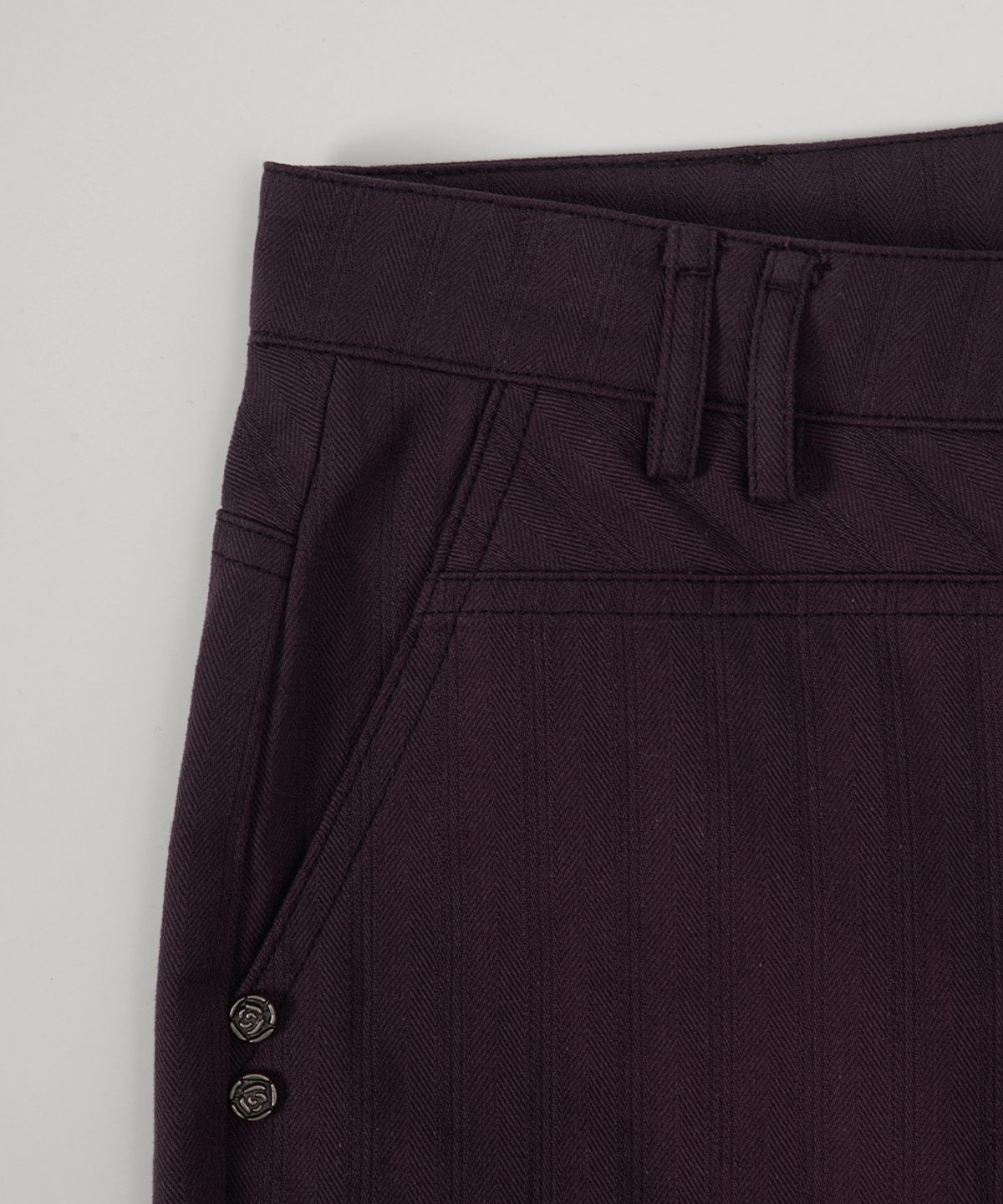 애즈온(ASON) TINA TWILL PANTS / PURPLE