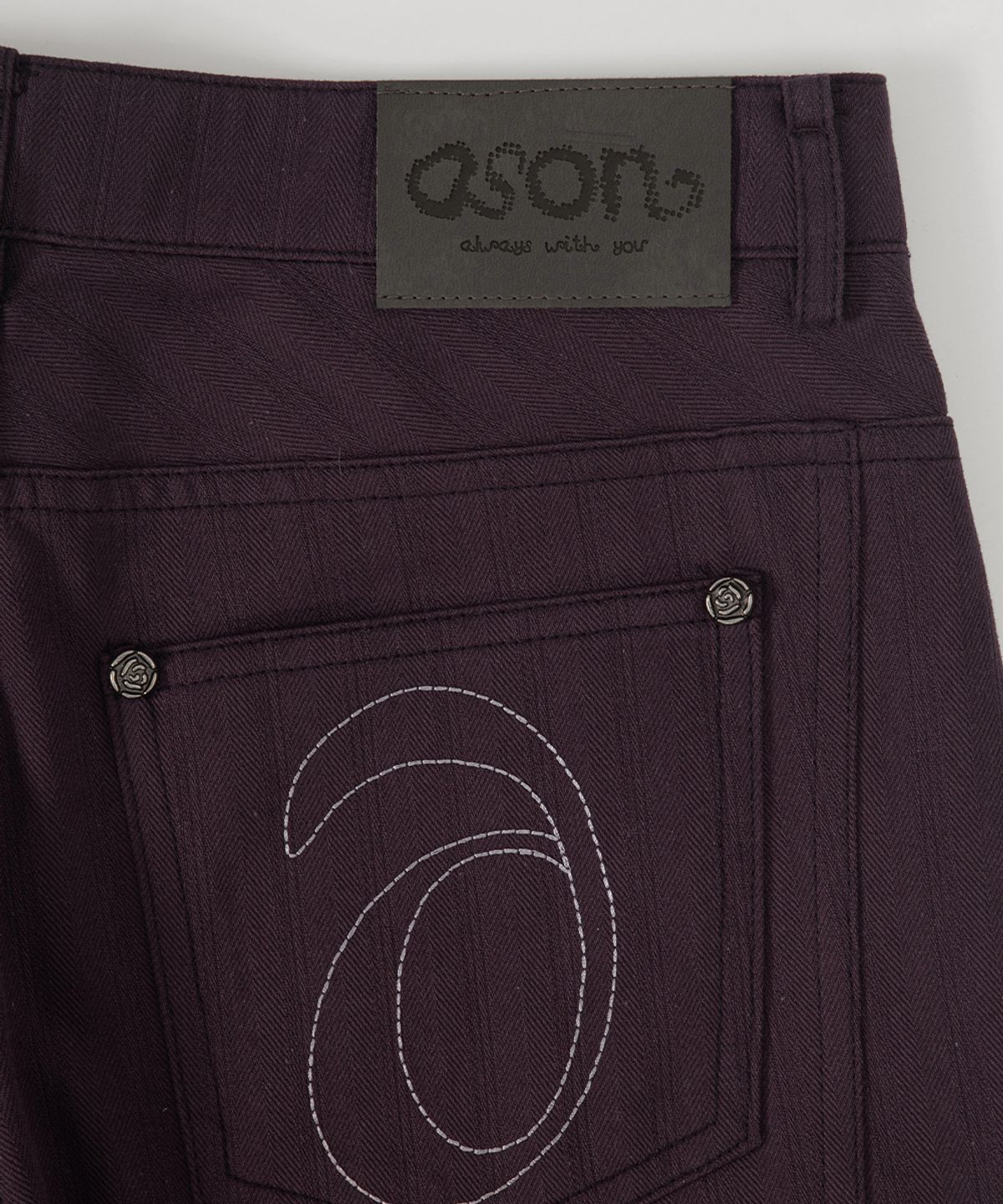 애즈온(ASON) TINA TWILL PANTS / PURPLE