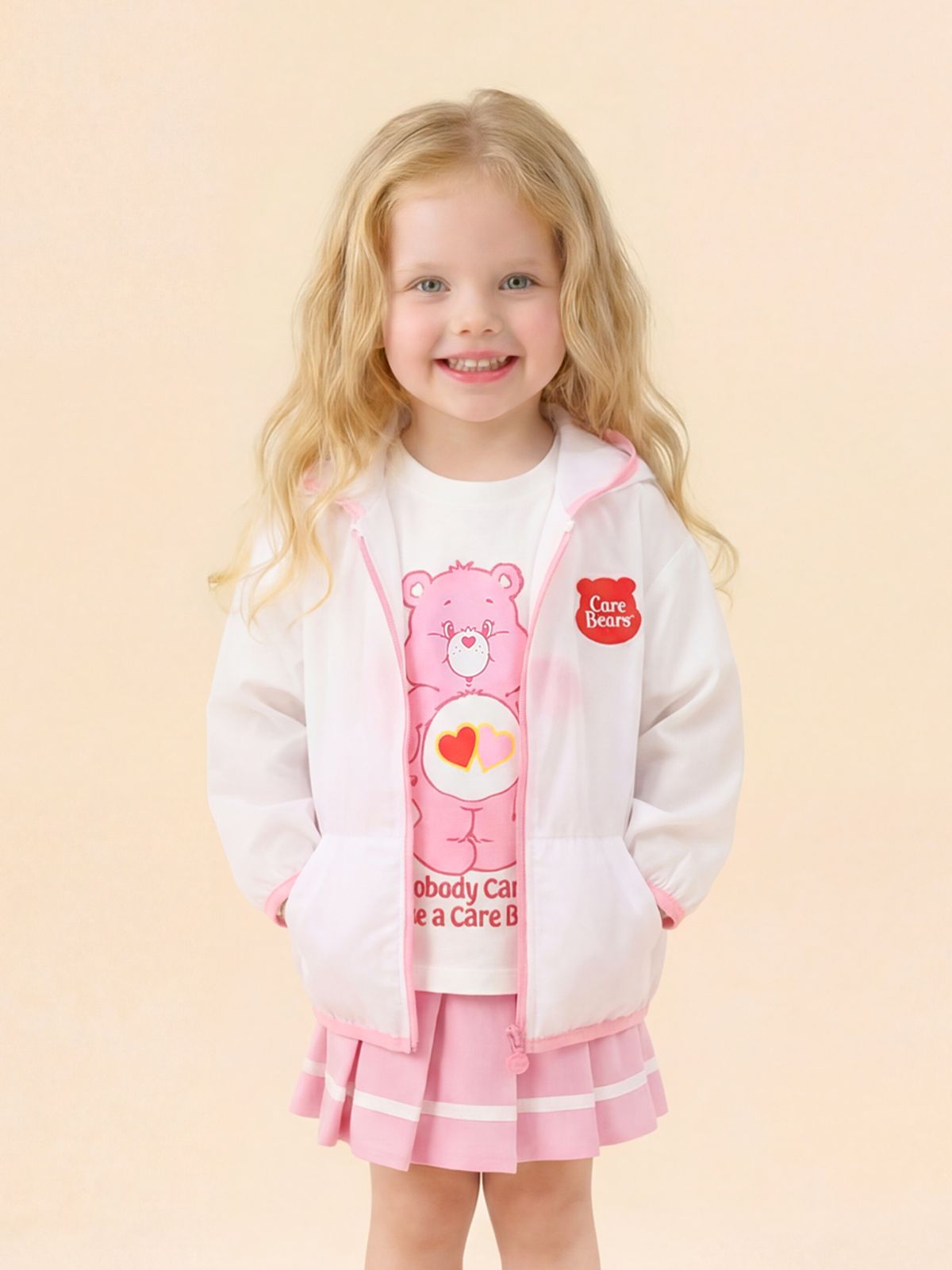 케어베어(CAREBEARS) 안녕 텐더하트베어 바람막이점퍼