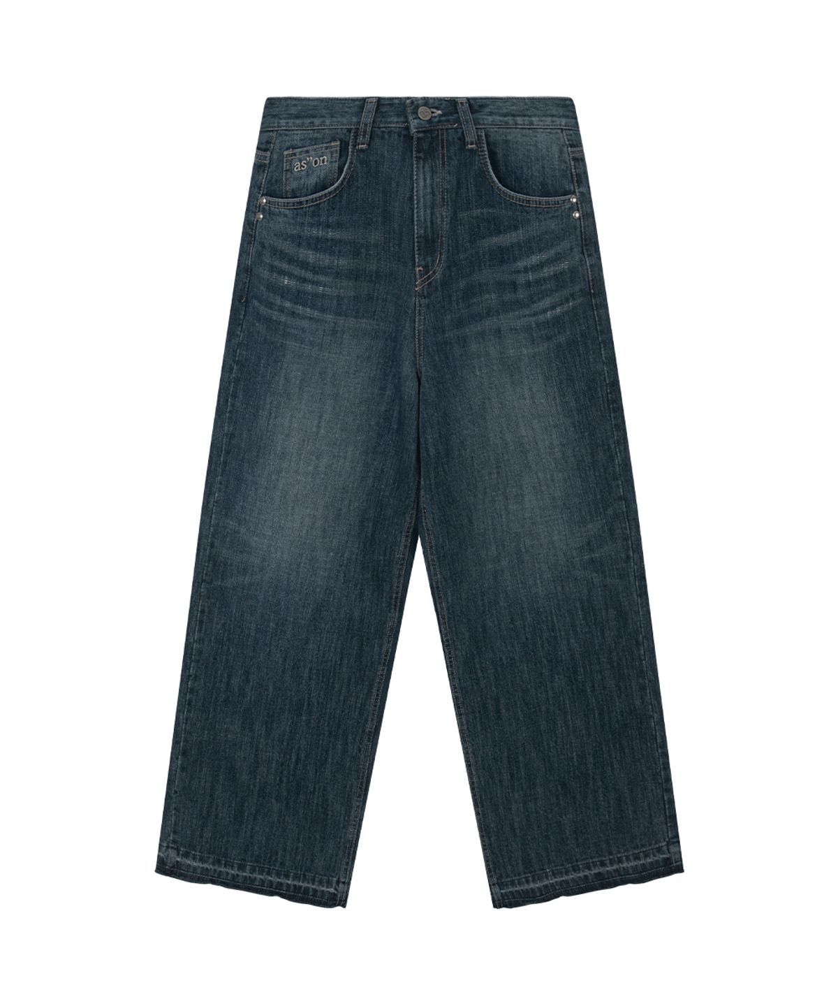 애즈온(ASON) FADE DENIM WASHING PANTS / BLUE