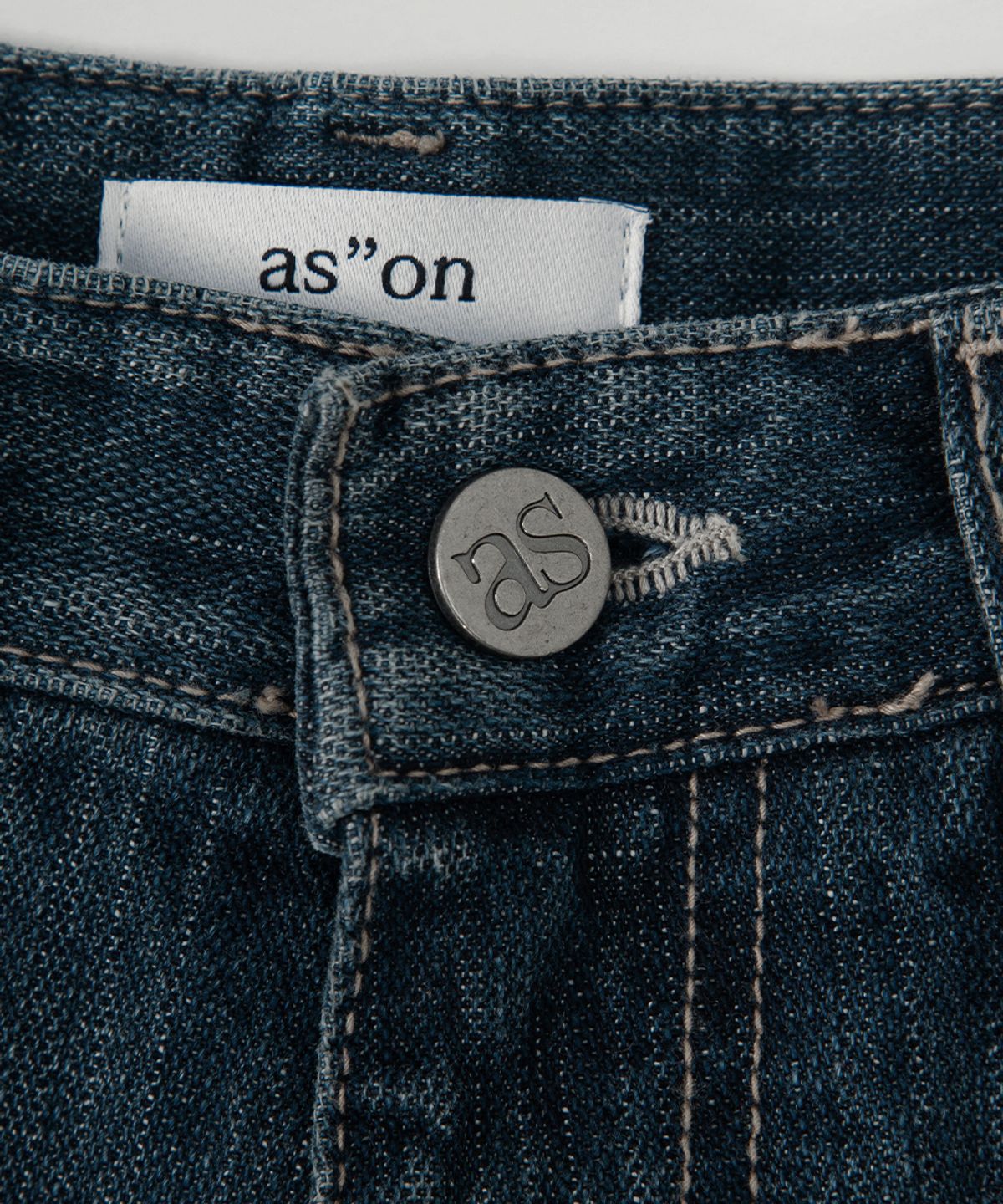 애즈온(ASON) FADE DENIM WASHING PANTS / BLUE