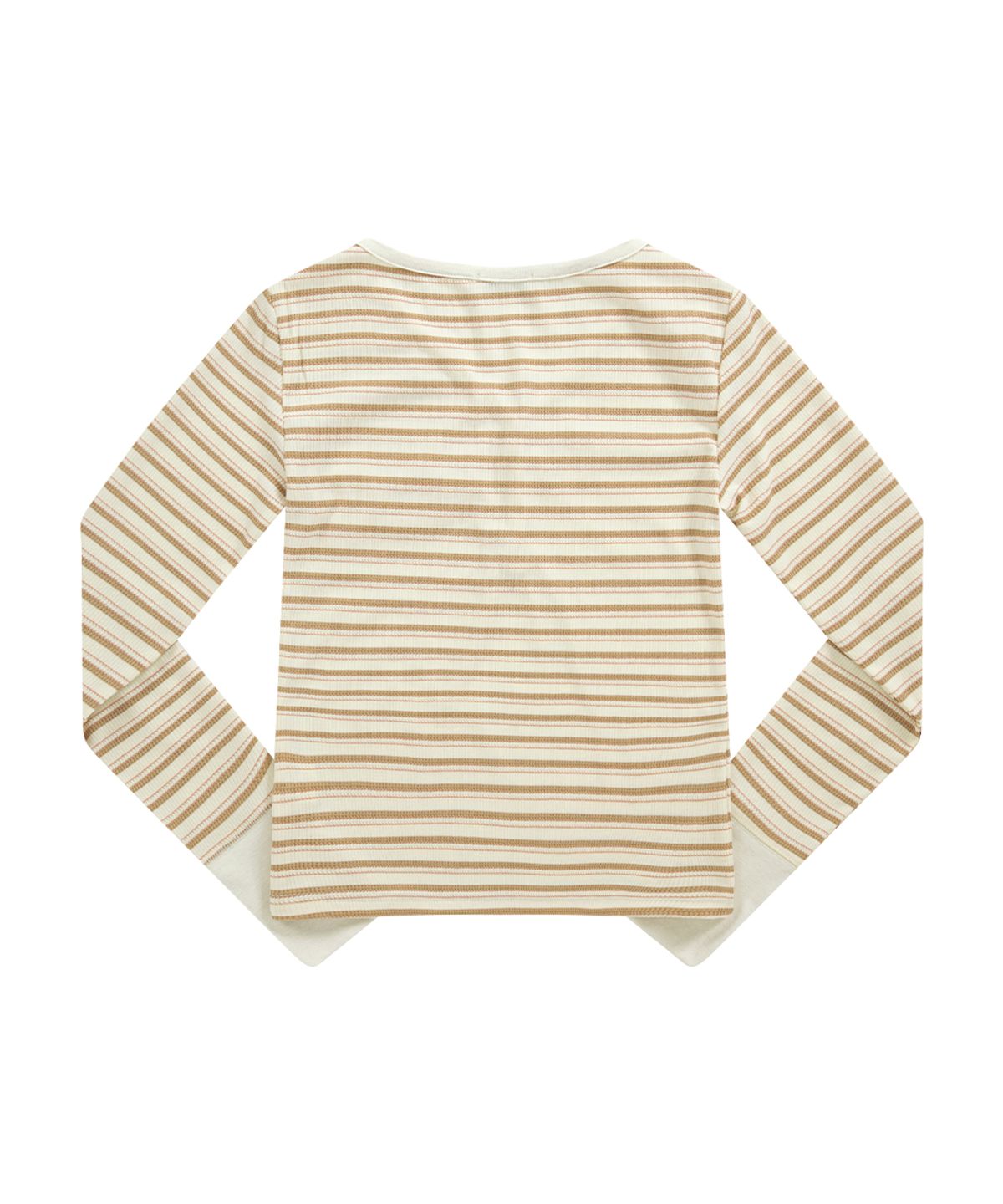 애즈온(ASON) VATICAN STRIPE TEE / BEIGE