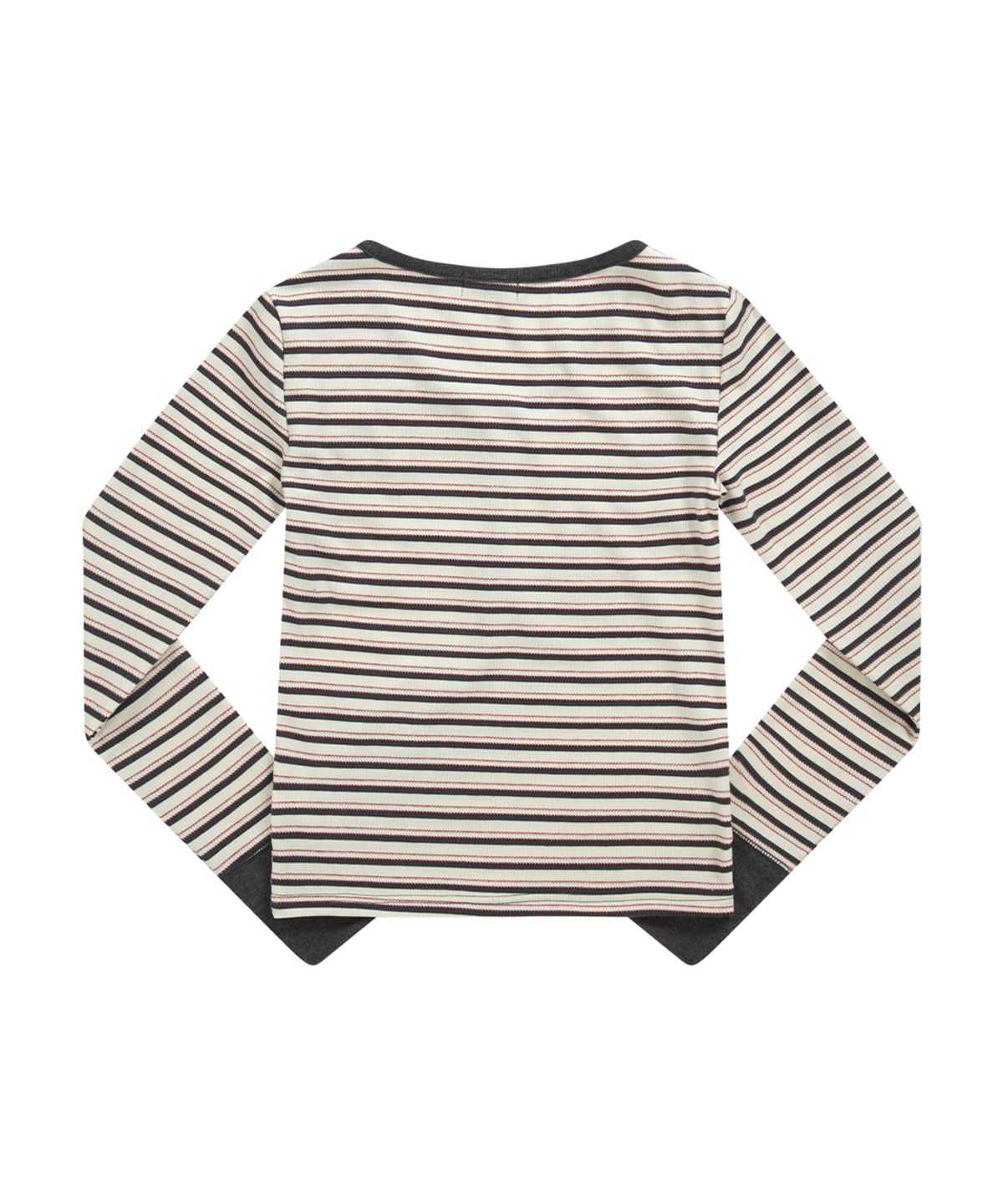 애즈온(ASON) VATICAN STRIPE TEE / CHARCOAL