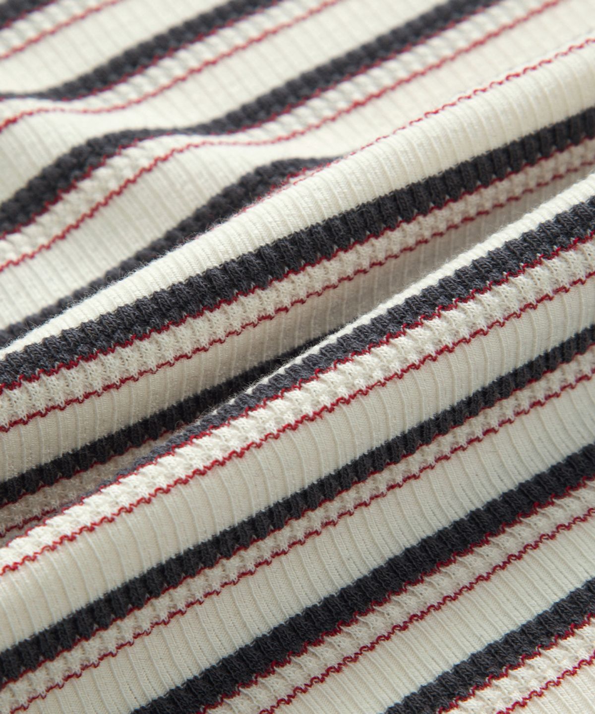 애즈온(ASON) VATICAN STRIPE TEE / CHARCOAL