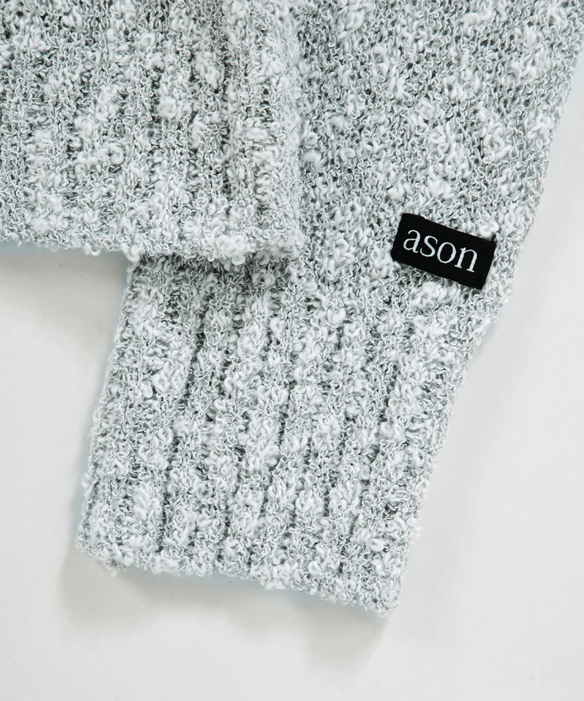애즈온(ASON) ICE BOUCLE KNIT / GRAY