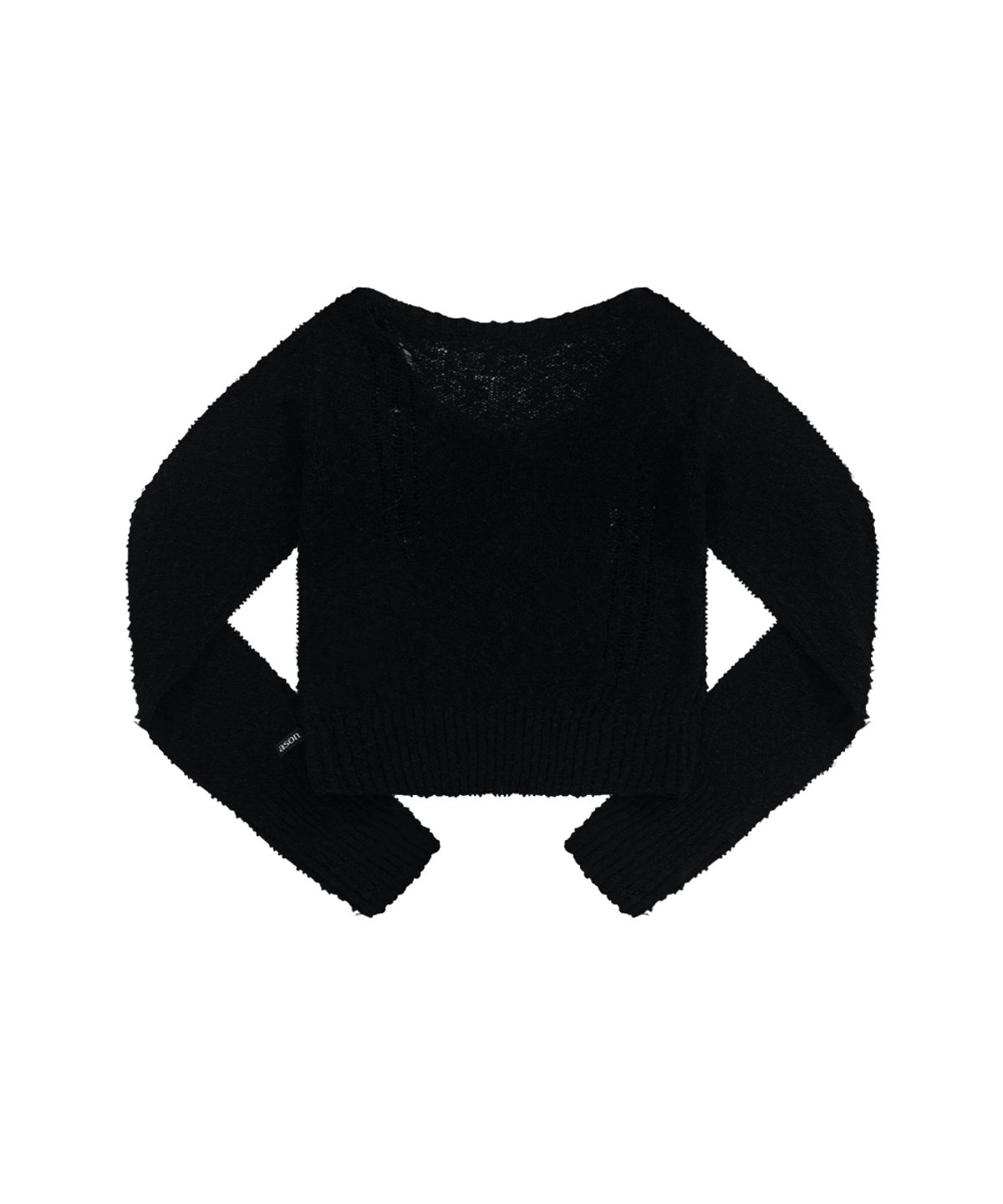 애즈온(ASON) ICE BOUCLE KNIT / BLACK