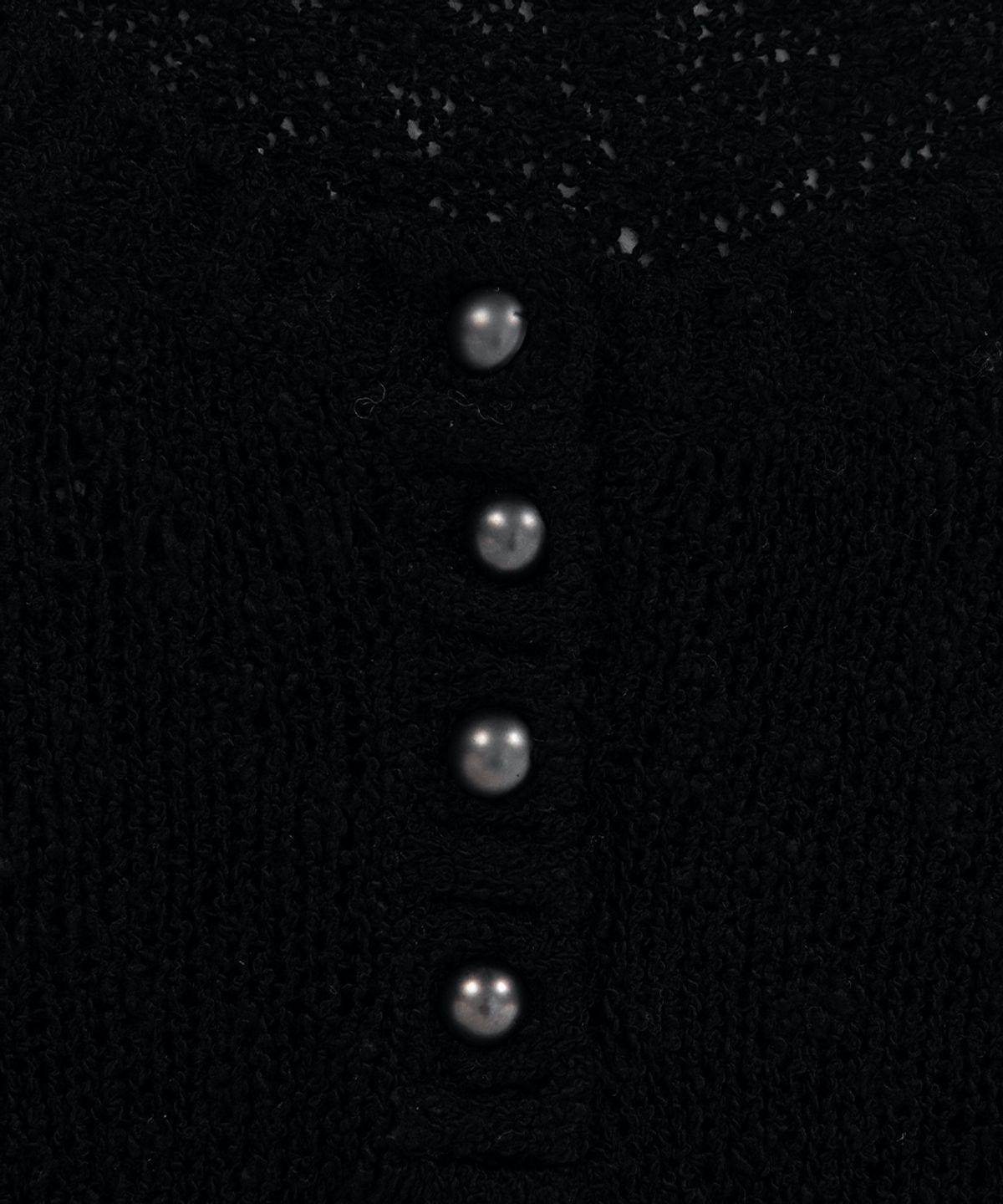 애즈온(ASON) ICE BOUCLE KNIT / BLACK