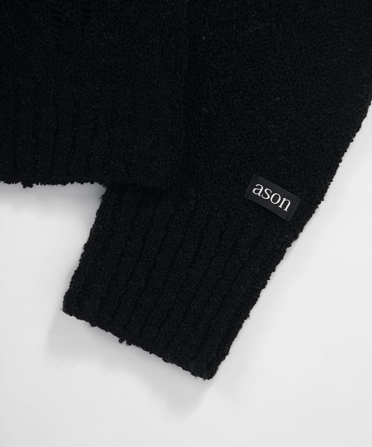 애즈온(ASON) ICE BOUCLE KNIT / BLACK