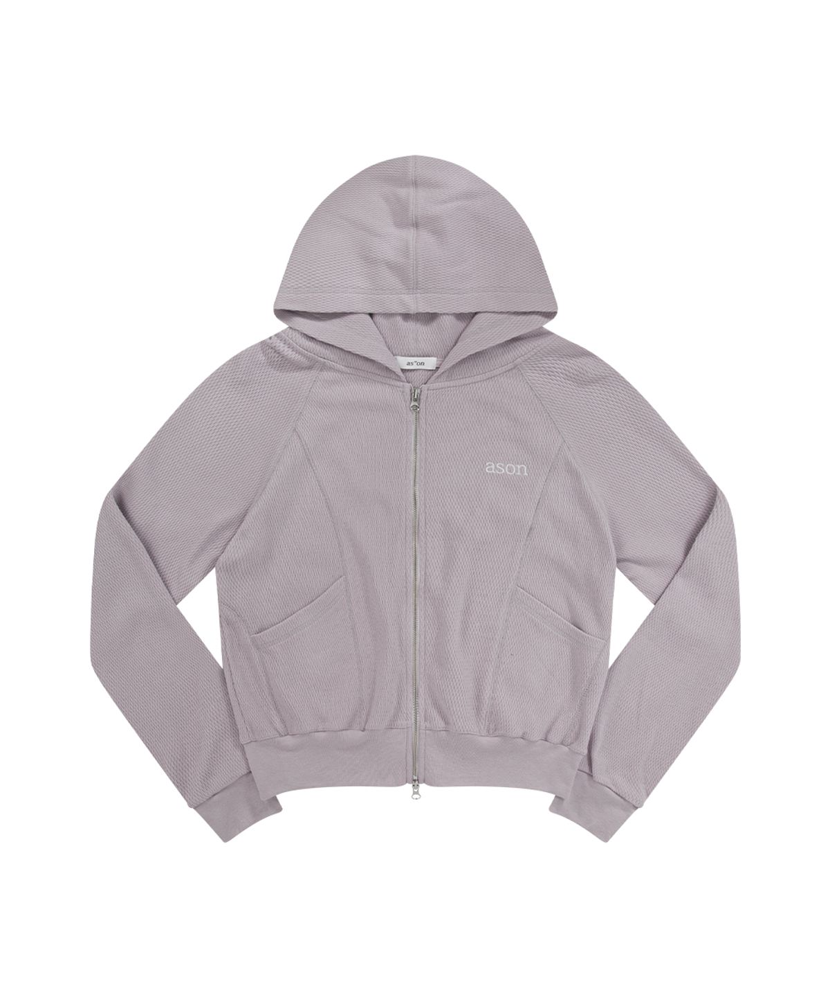 애즈온(ASON) BUNNY TRAINING HOOD ZIP-UP / PINK