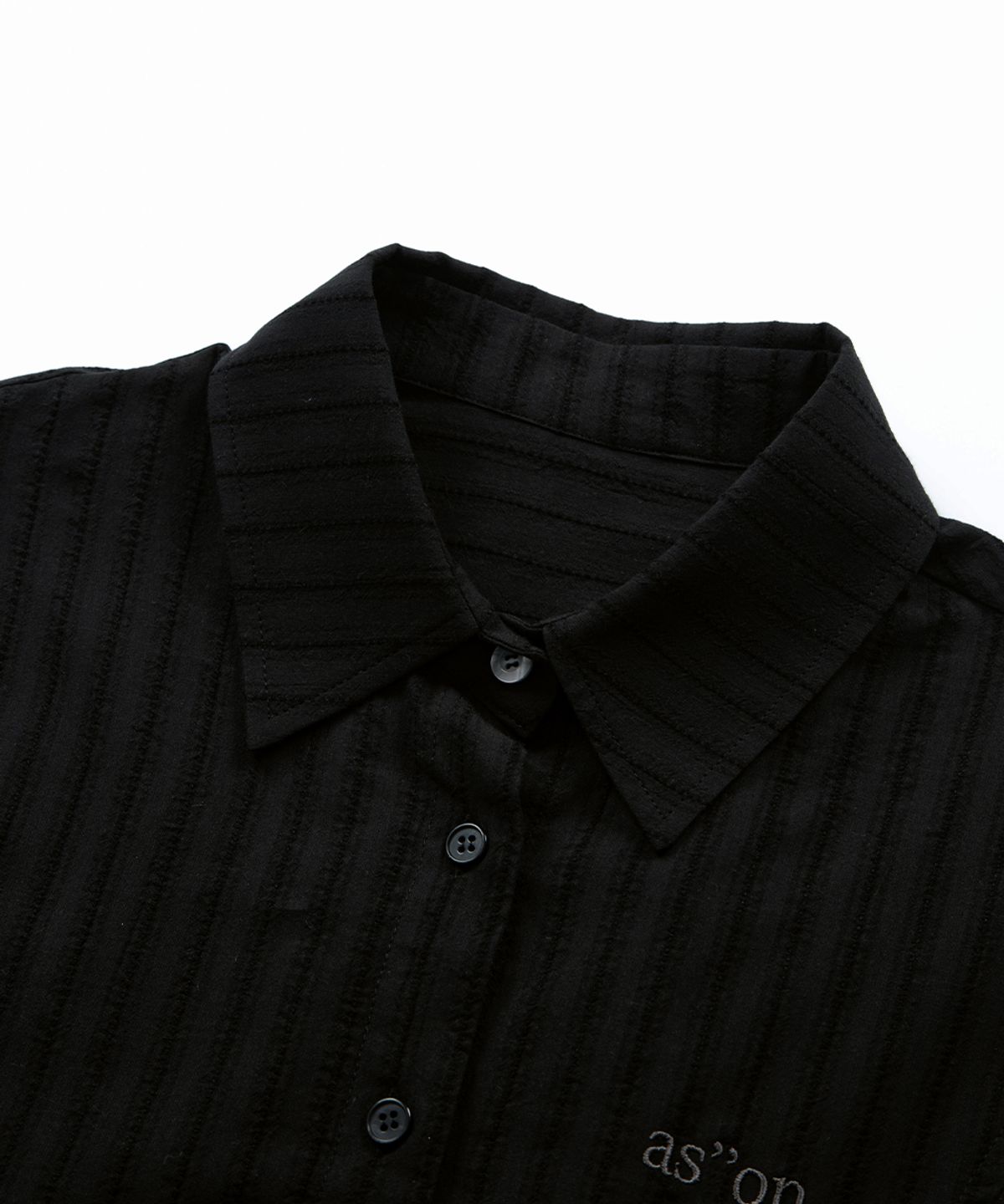 애즈온(ASON) NIKO CORSET SHIRT / BLACK