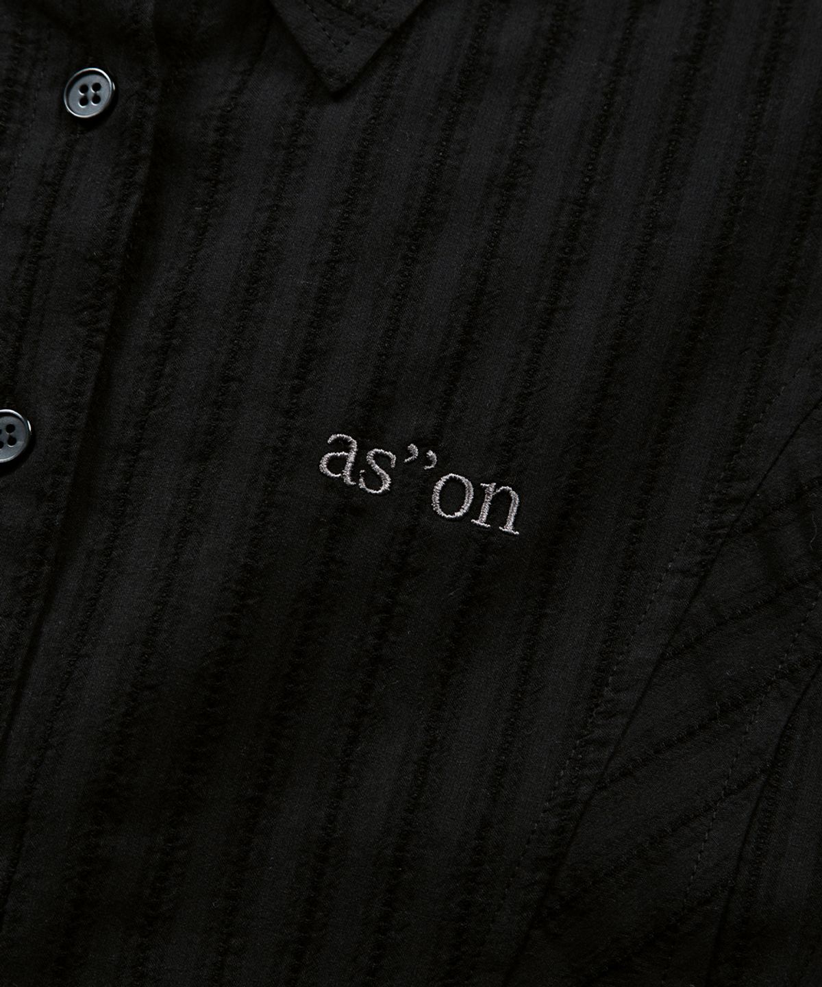 애즈온(ASON) NIKO CORSET SHIRT / BLACK