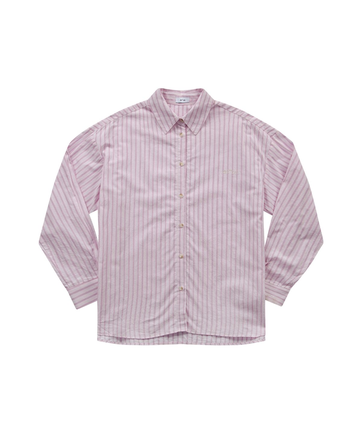 애즈온(ASON) LOPY STRIPE SHIRT / PINK