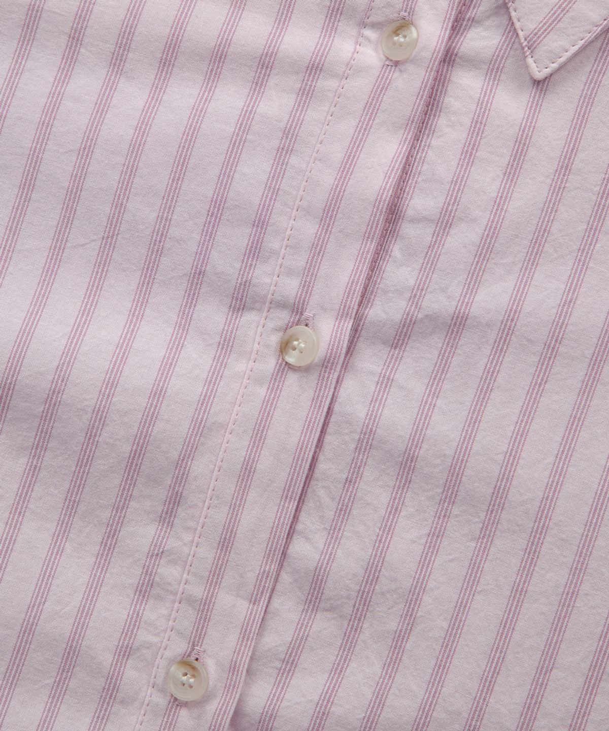 애즈온(ASON) LOPY STRIPE SHIRT / PINK