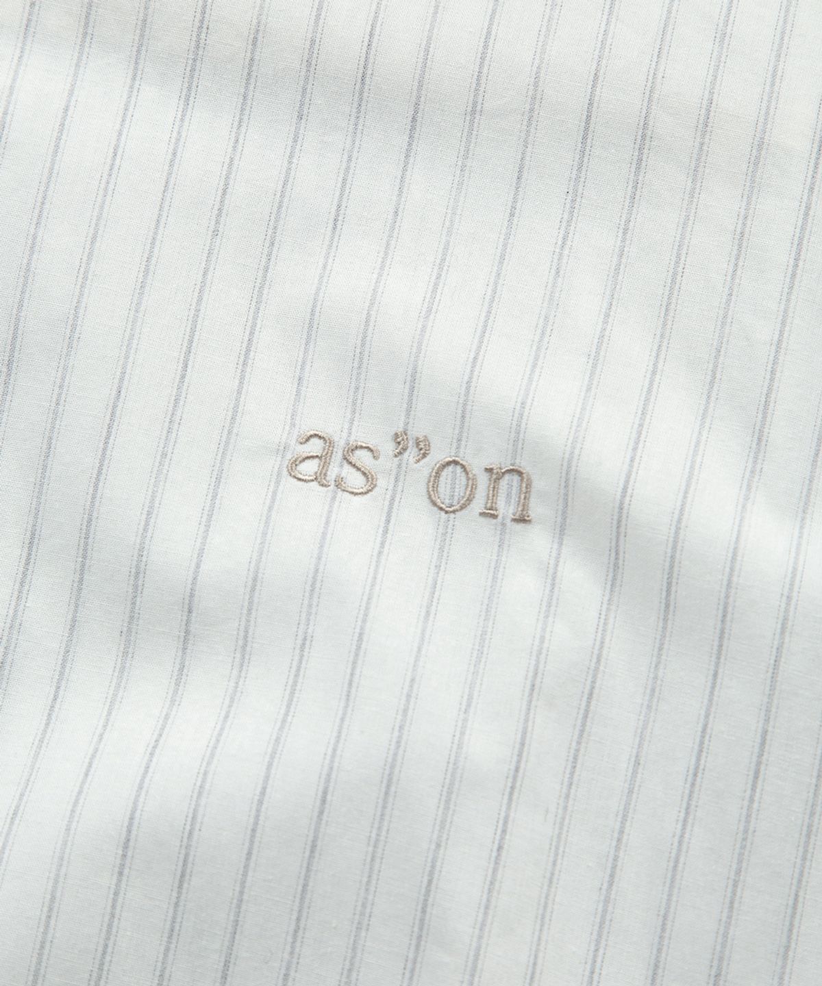 애즈온(ASON) LOPY STRIPE SHIRT / IVORY