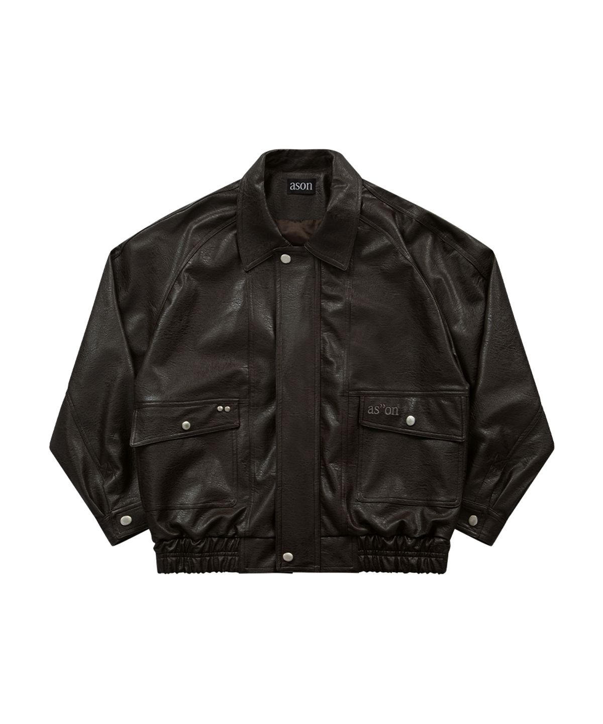 애즈온(ASON) RILT LEATHER JACKET / BROWN