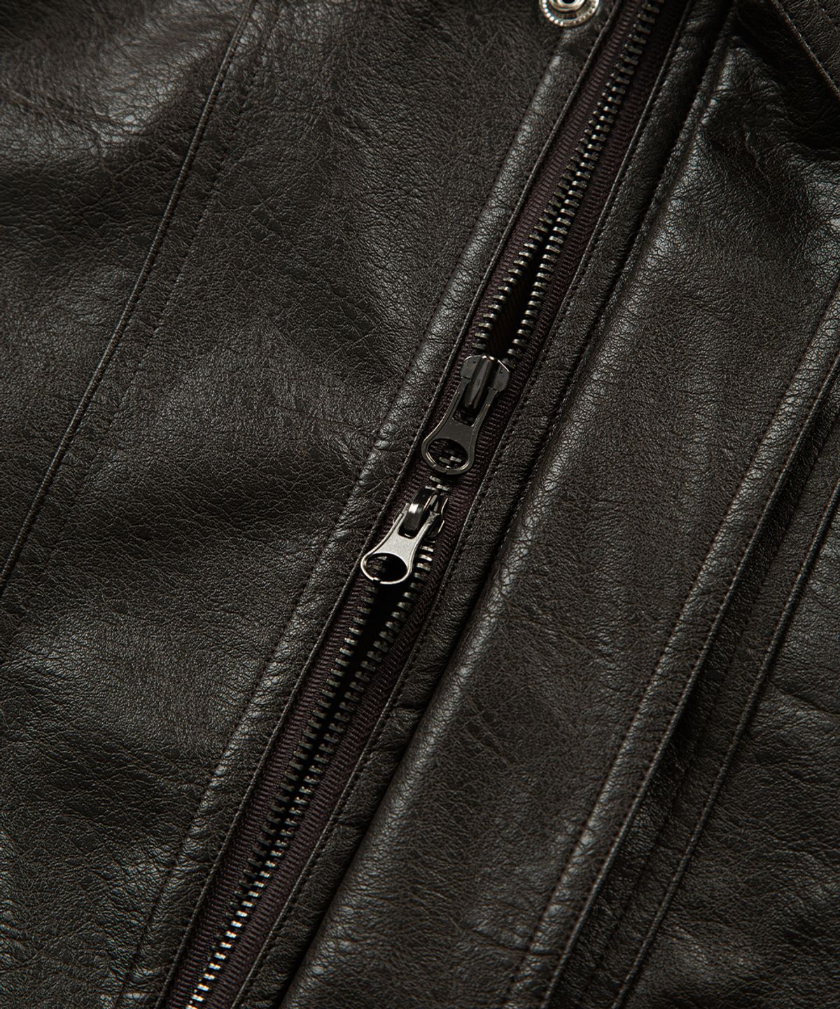 애즈온(ASON) RILT LEATHER JACKET / BROWN