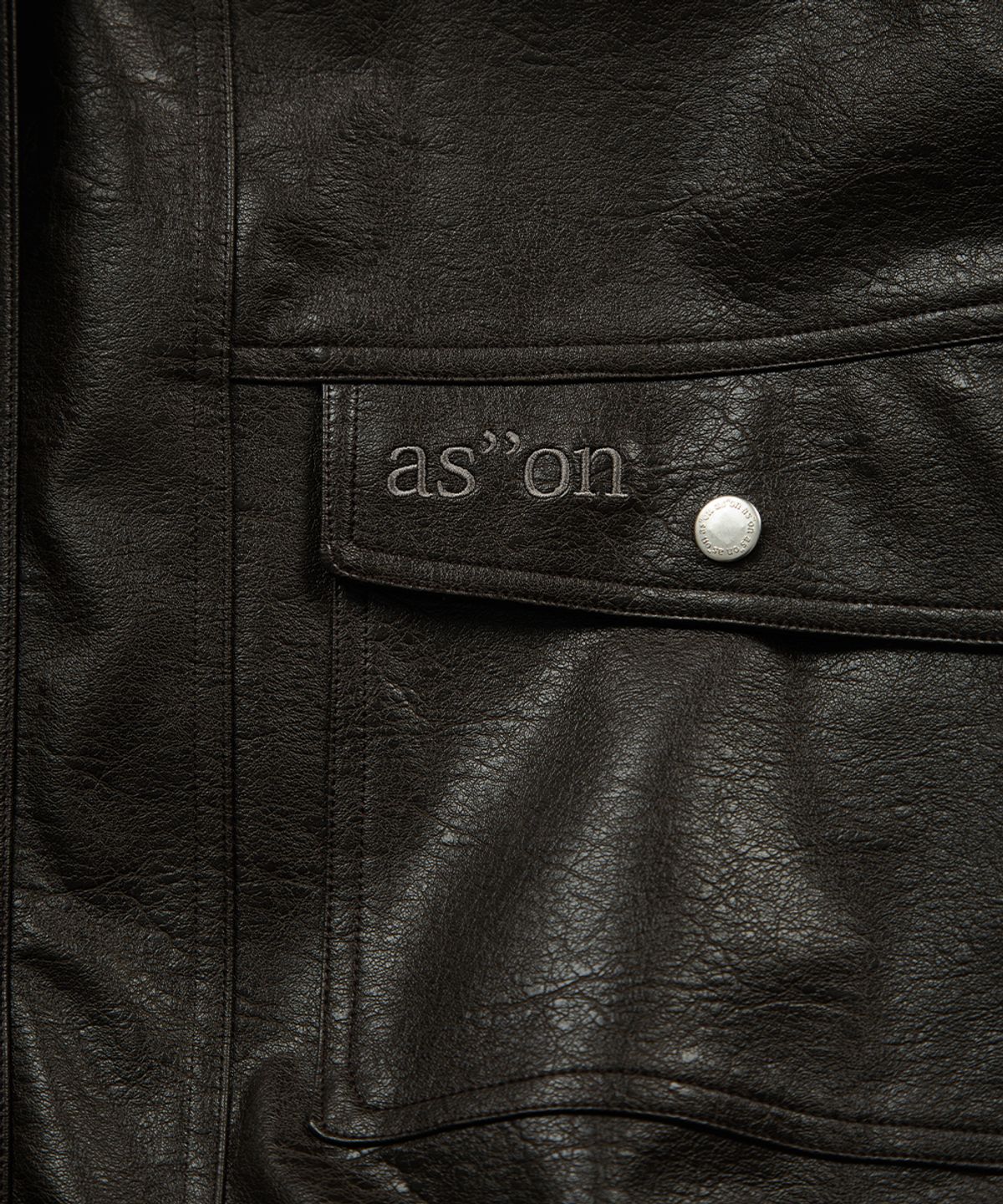 애즈온(ASON) RILT LEATHER JACKET / BROWN