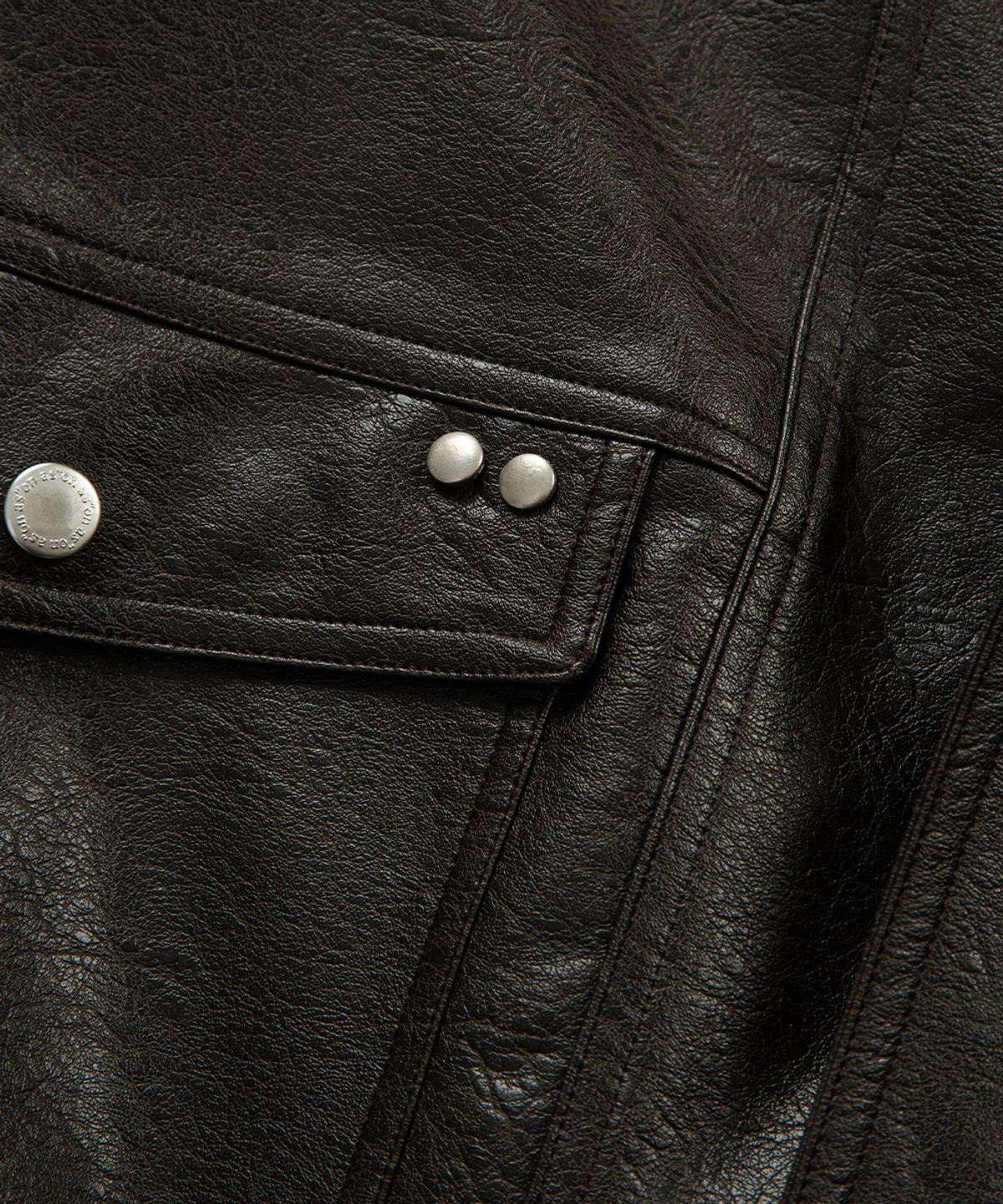 애즈온(ASON) RILT LEATHER JACKET / BROWN