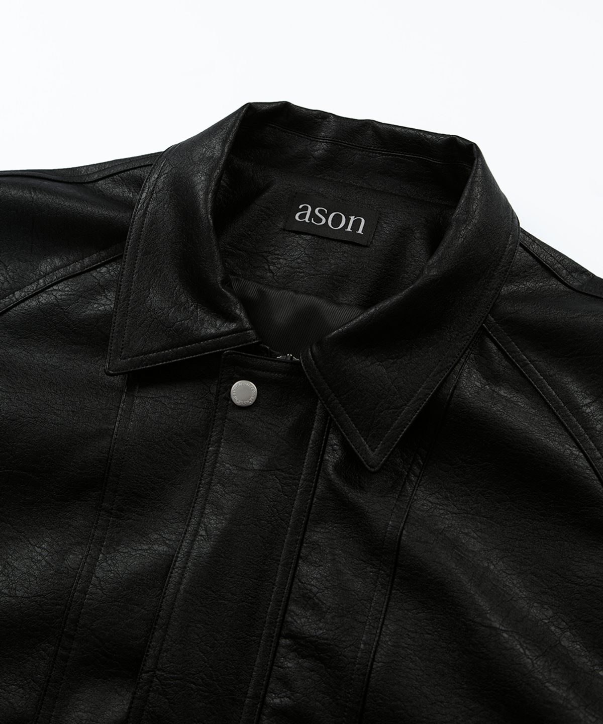 애즈온(ASON) RILT LEATHER JACKET / BLACK