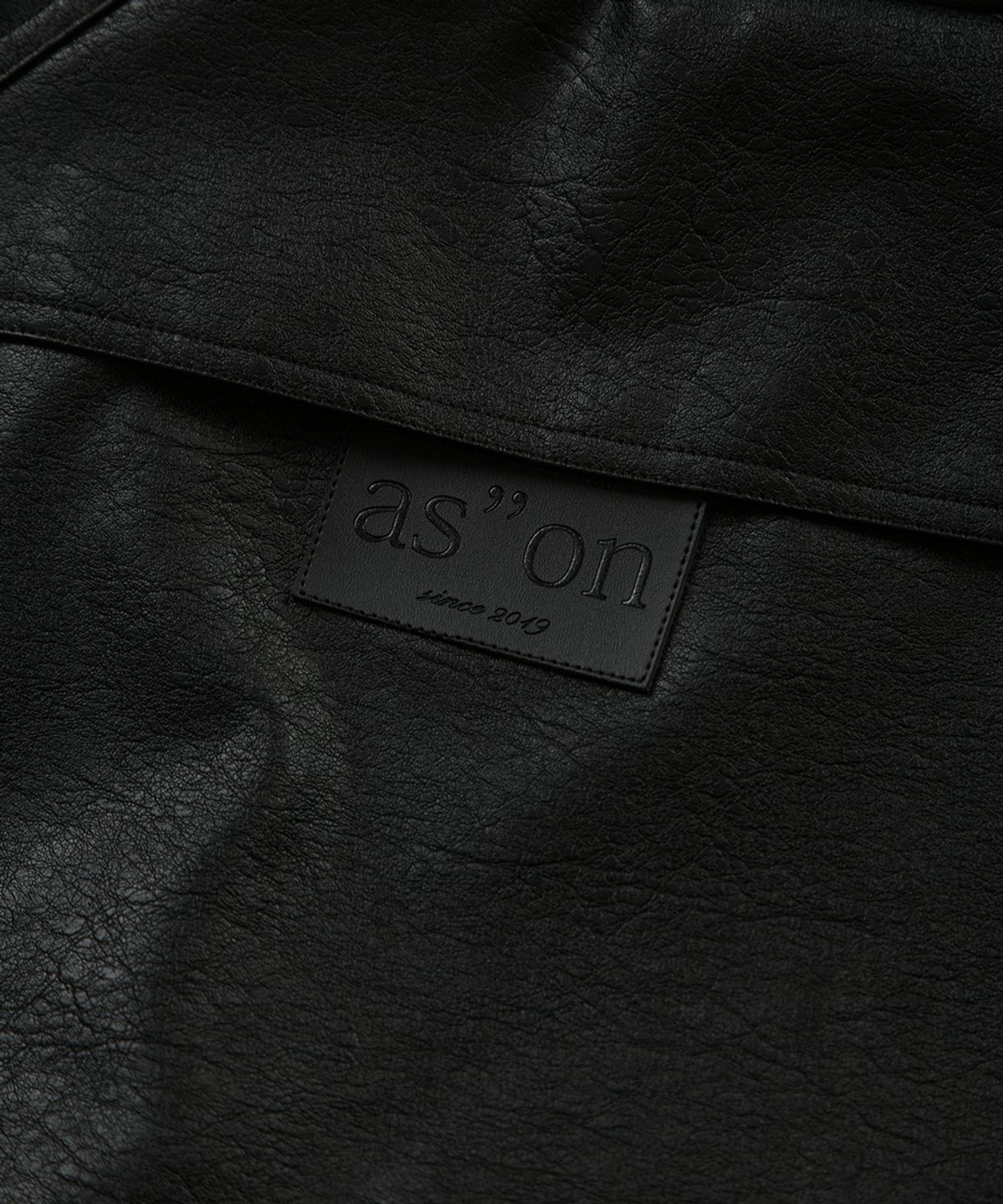 애즈온(ASON) RILT LEATHER JACKET / BLACK