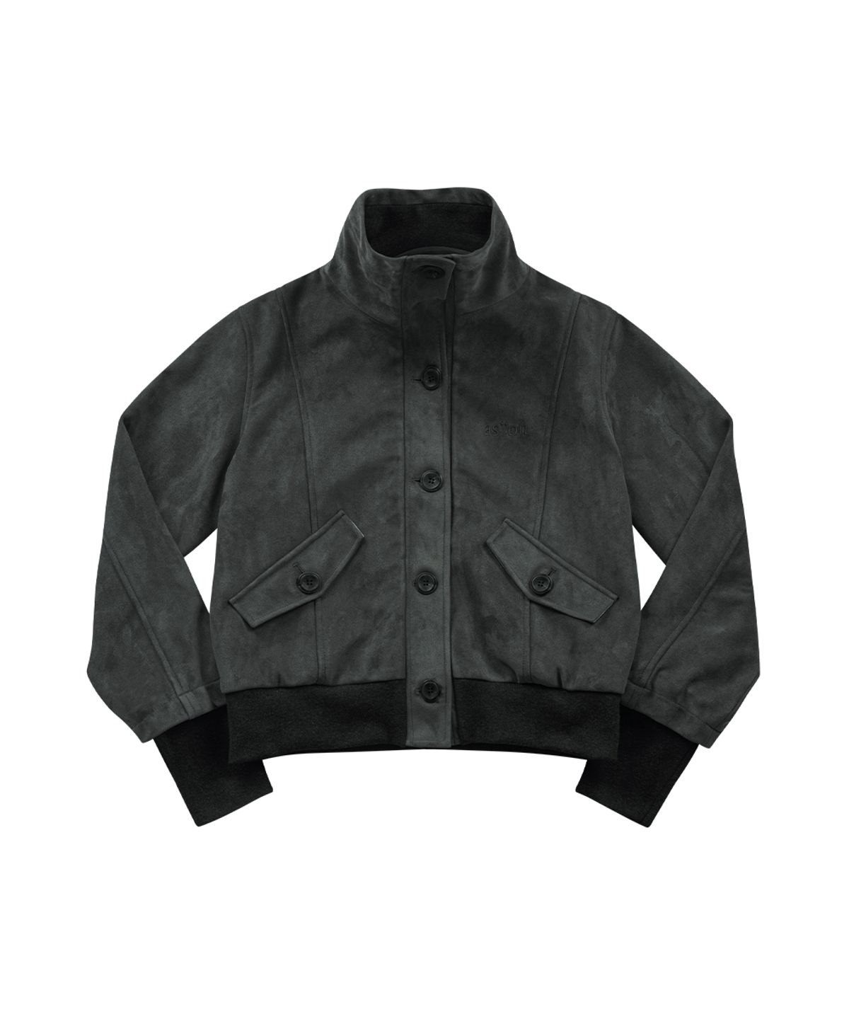 애즈온(ASON) DUMBO SUEDE JACKET / CHARCOAL
