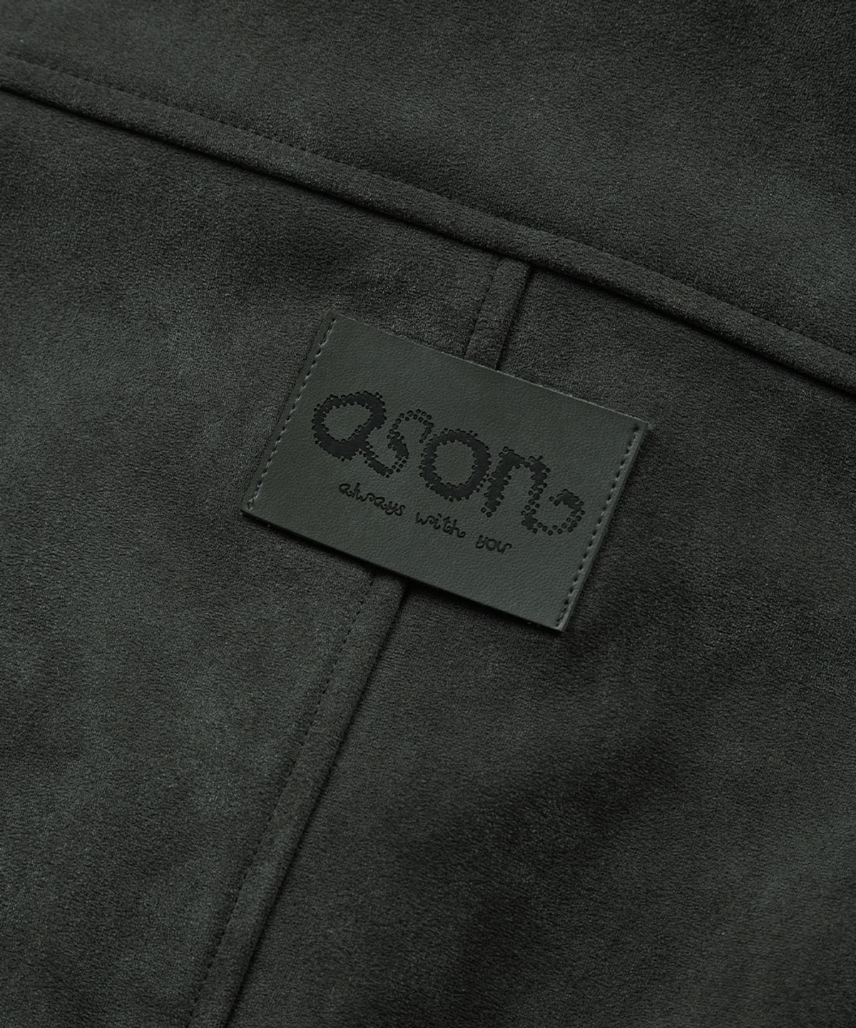 애즈온(ASON) DUMBO SUEDE JACKET / CHARCOAL