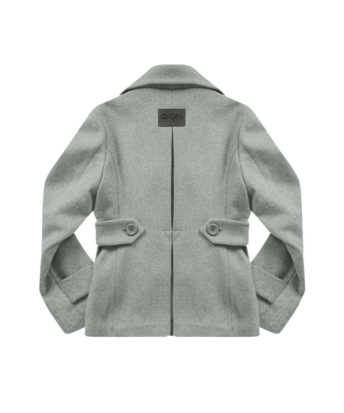 애즈온(ASON) FOY BUTTON SHORT COAT / GRAY