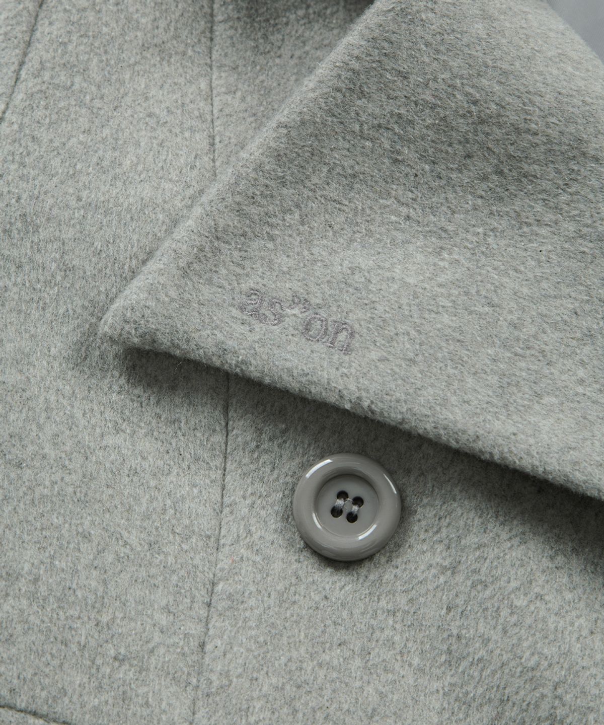 애즈온(ASON) FOY BUTTON SHORT COAT / GRAY