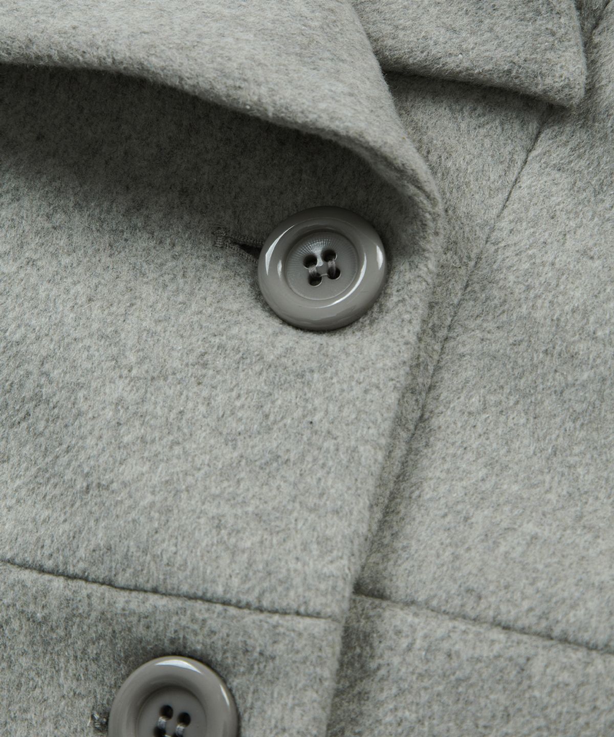 애즈온(ASON) FOY BUTTON SHORT COAT / GRAY