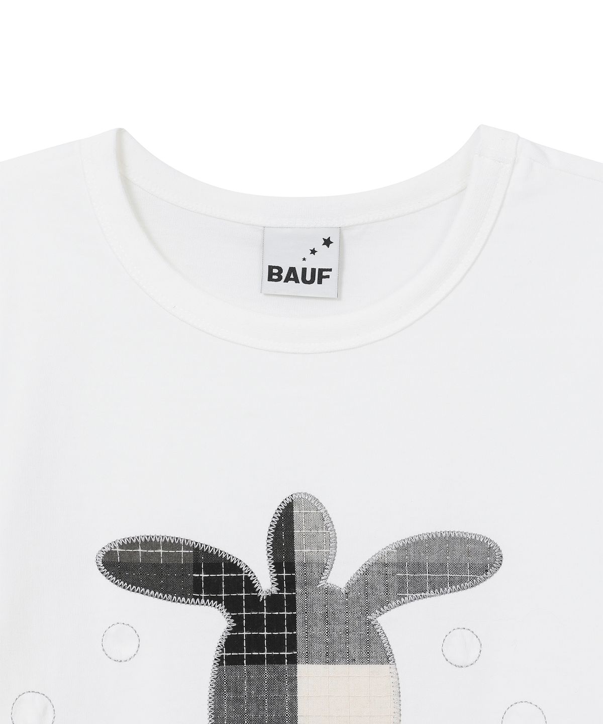 바우프(BAUF) 터틀 로고 슬림핏 티셔츠 [화이트]