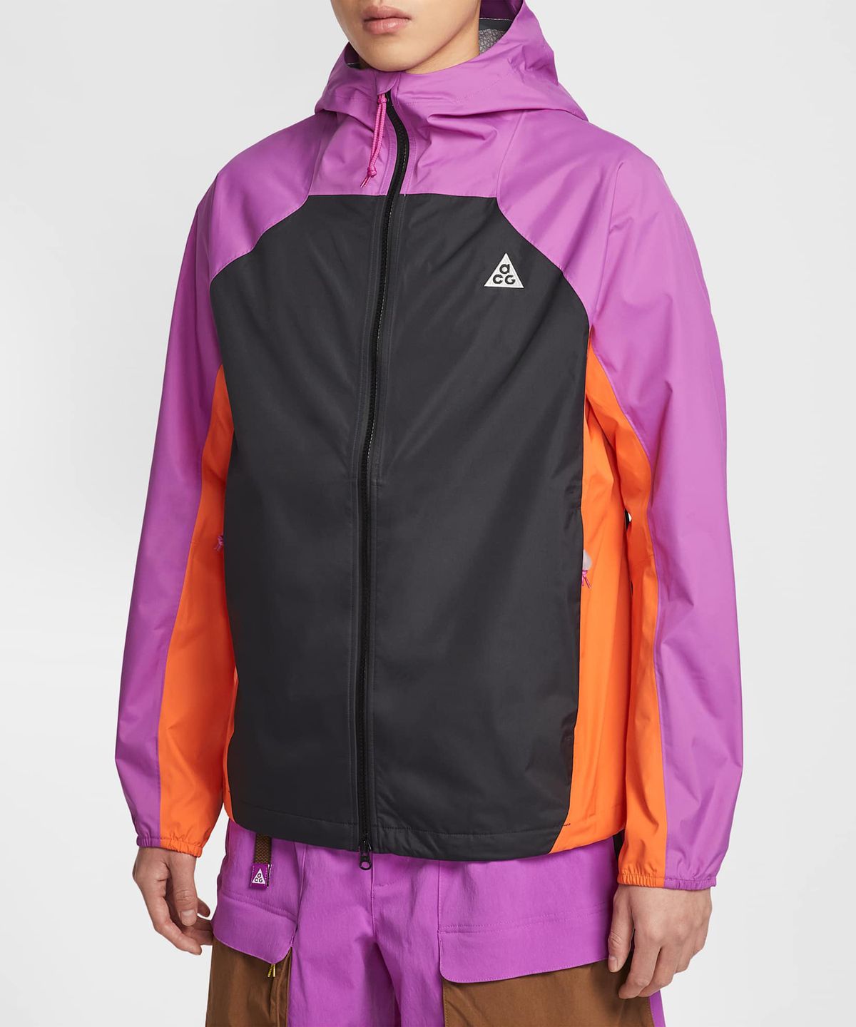 나이키(NIKE) ACG 판타즈마 스톰 핏 ADV 재킷 M - 비비드 퍼플:블랙:세이프티 오렌지:서밋 화이트 / IF1144-551