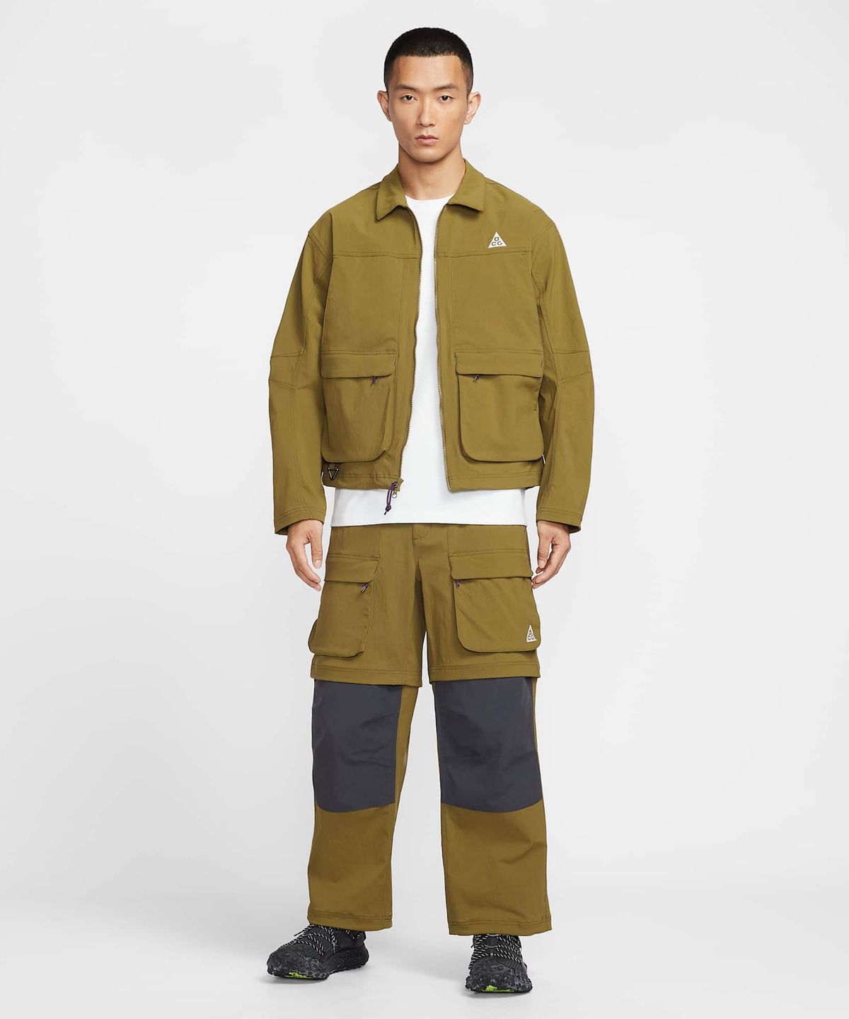 나이키(NIKE) ACG 스미스 서밋 UV 재킷 M - 올리브 플랙:앤트러사이트:서밋 화이트 / HV0599-368