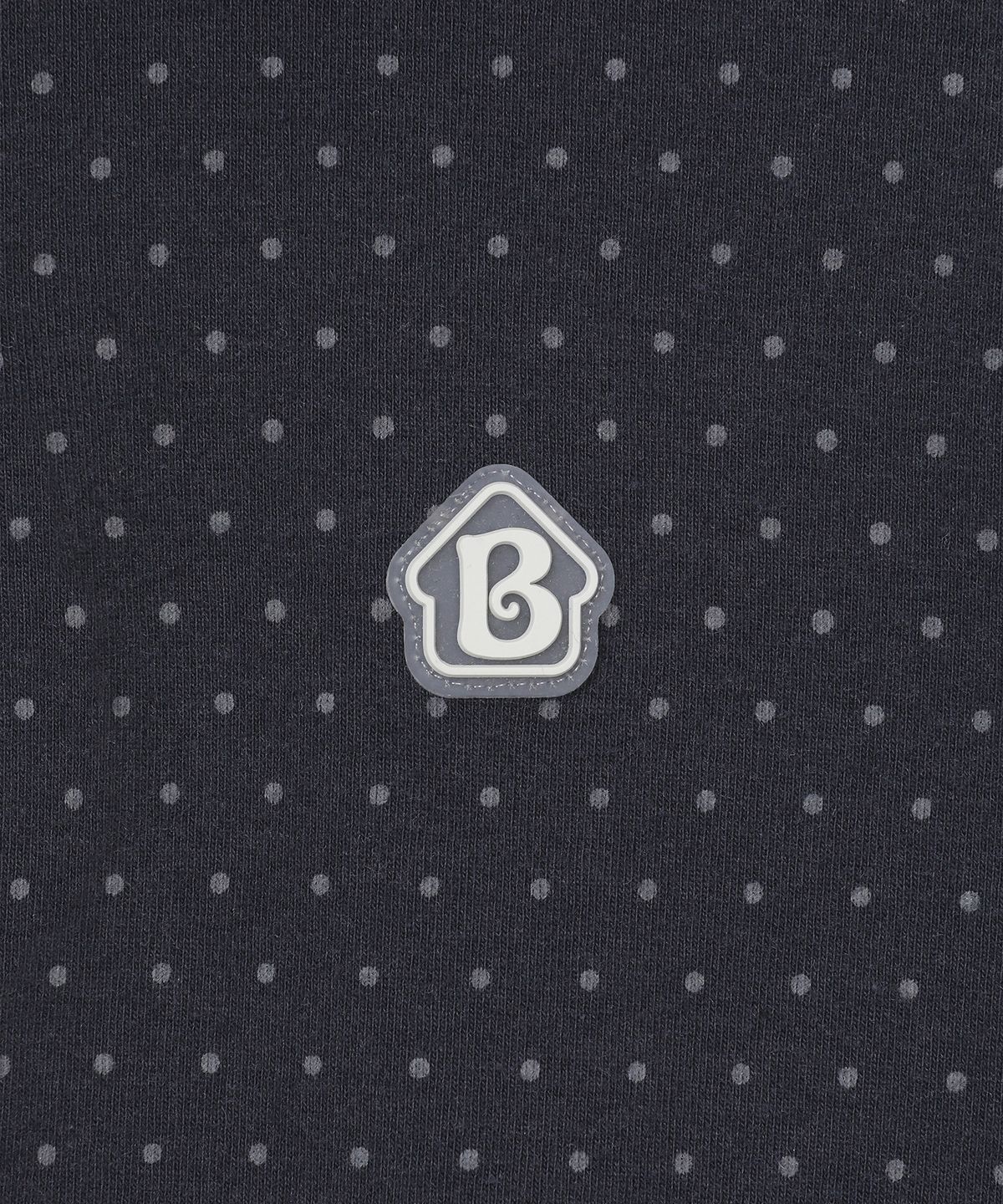 바우프(BAUF) 라운드 카라 티셔츠 [도트 차콜]