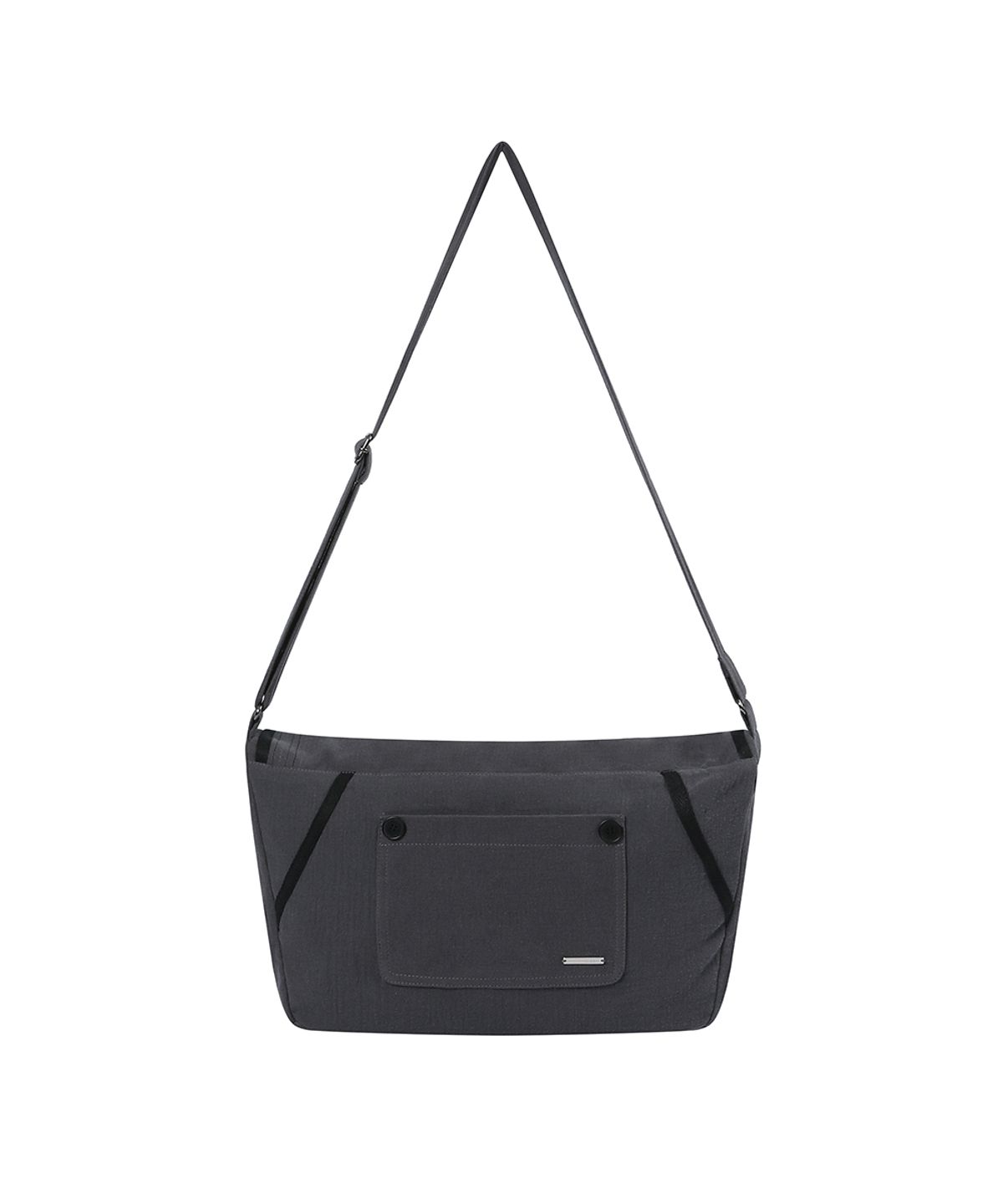 미세키서울(MISEKI SEOUL) Stitch folding cross bag CHARCOAL