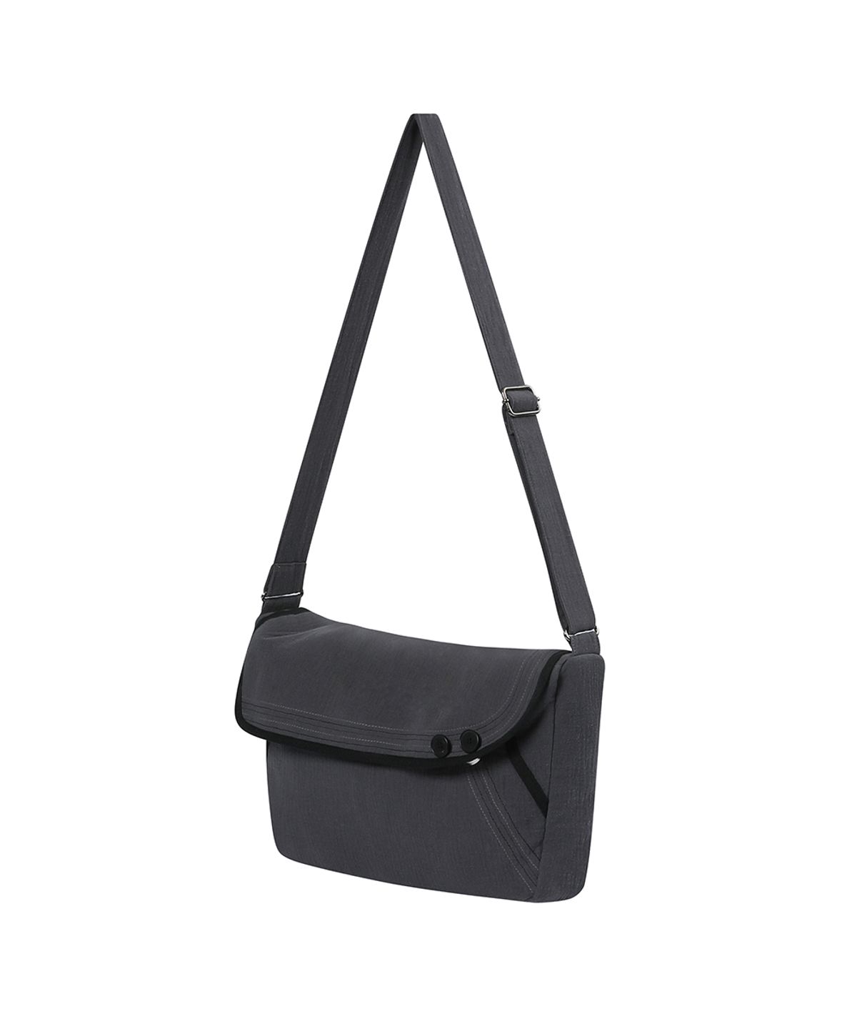미세키서울(MISEKI SEOUL) Stitch folding cross bag CHARCOAL
