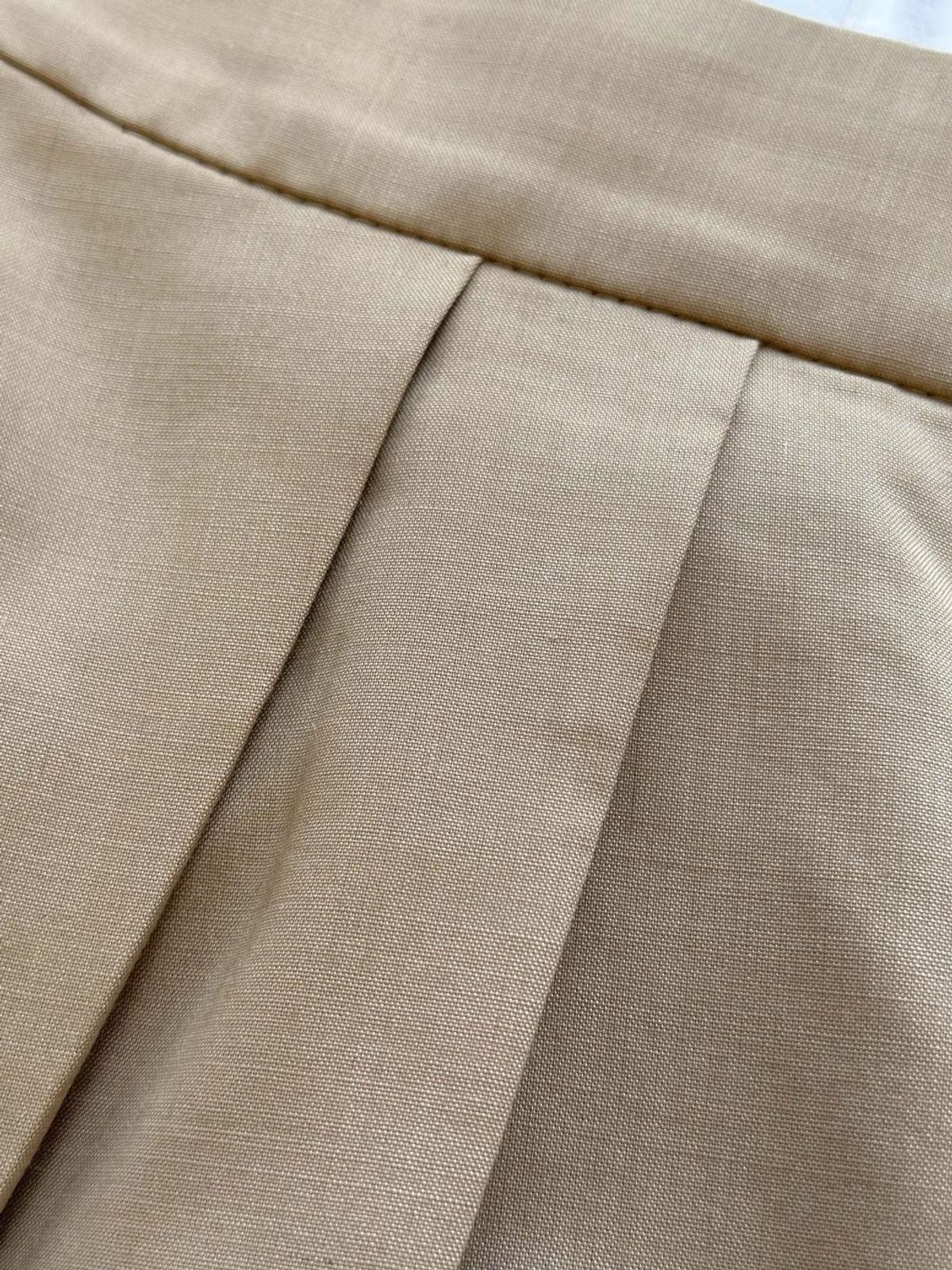 엘시 아일랜드(ELCY ISLAND) Grace Organza-Trim Wool A-line Skirt (BEIGE)