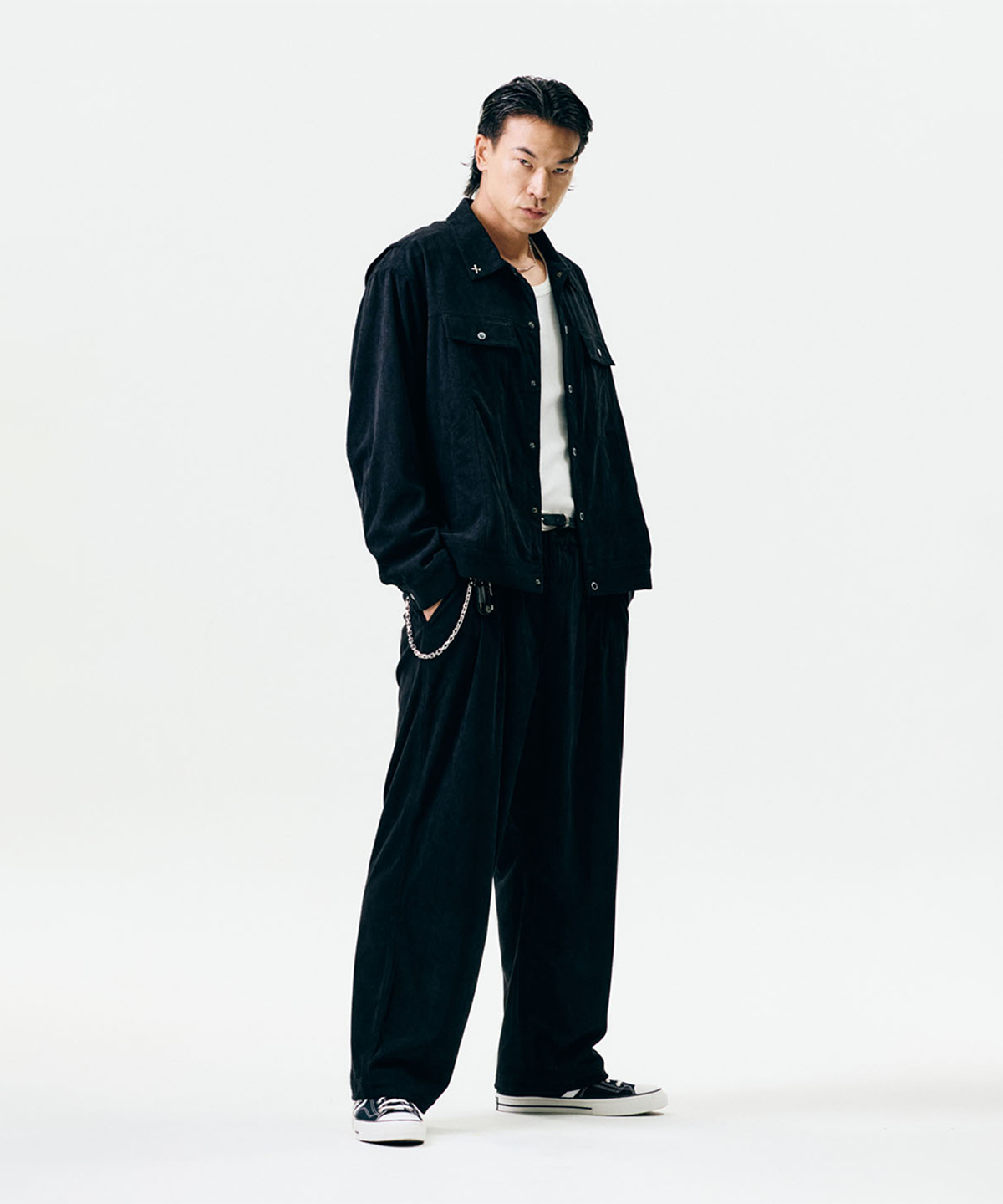 제이미웨스트(JAMIE WEST) JWGC 코듀로이 트러커 셋업 (블랙)