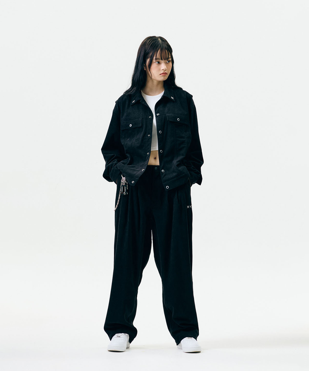 제이미웨스트(JAMIE WEST) JWGC 코듀로이 트러커 셋업 (블랙)