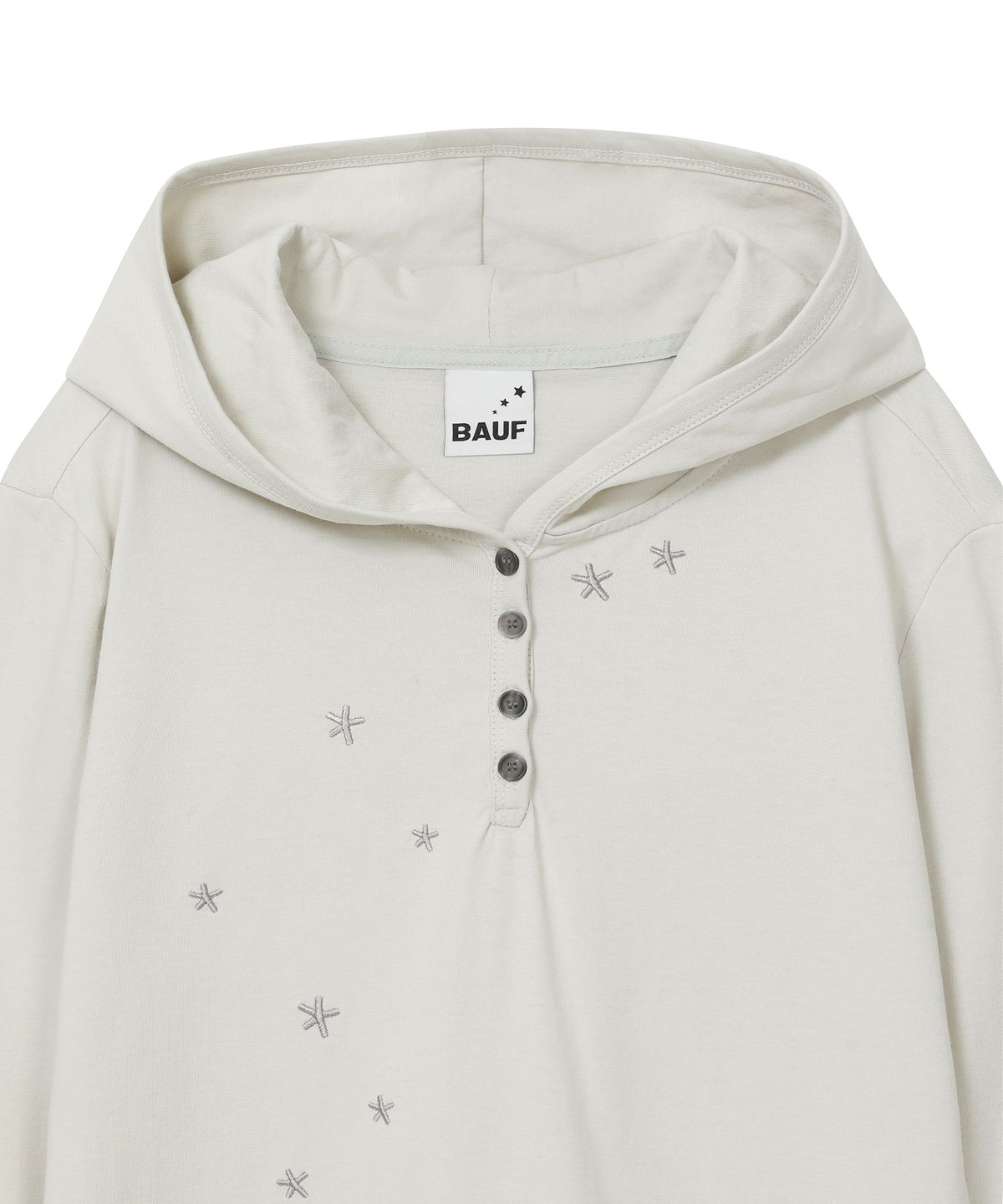 바우프(BAUF) 레이어드 포켓 후드 티셔츠 [민트]