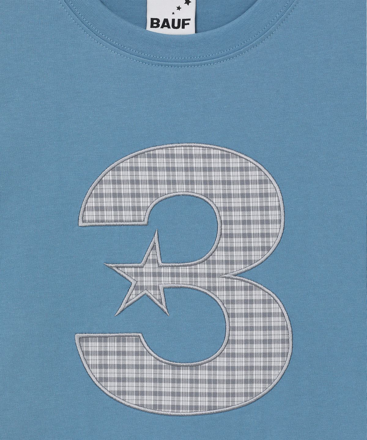 바우프(BAUF) 3 logo 슬림핏 롱슬리브 [빈티지 블루]