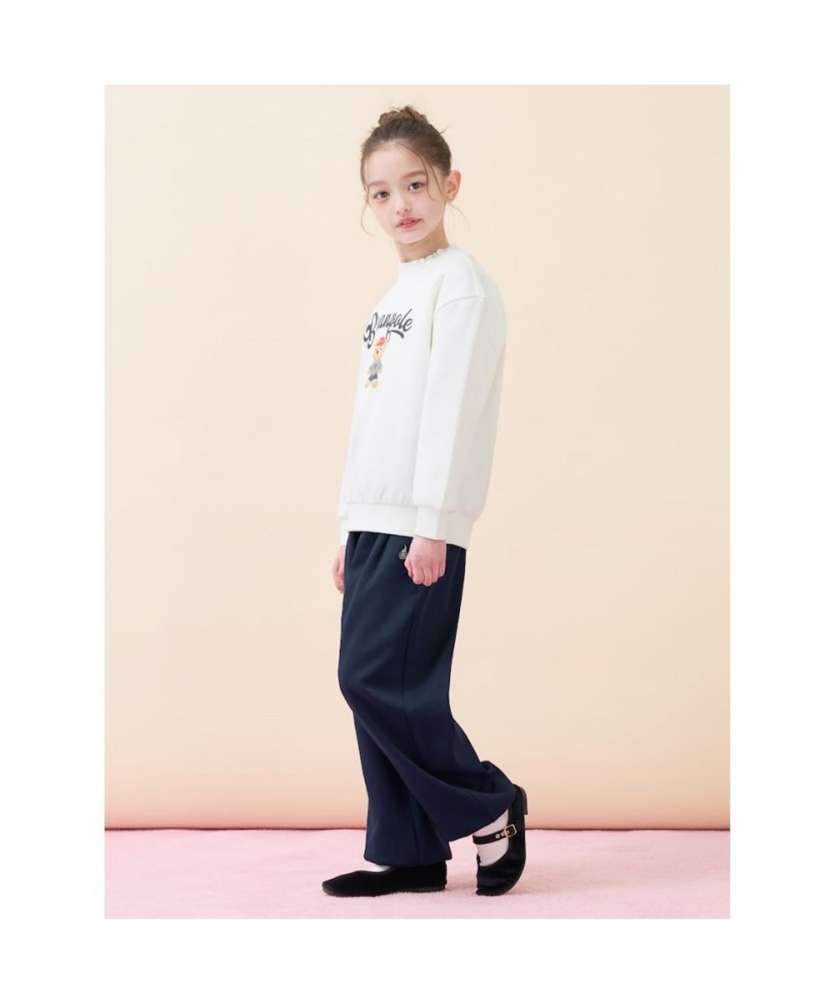 빈폴 키즈(BEANPOLE KIDS) 여아 곰돌이 그래픽 상하세트  아이보리 (BI6141G070)