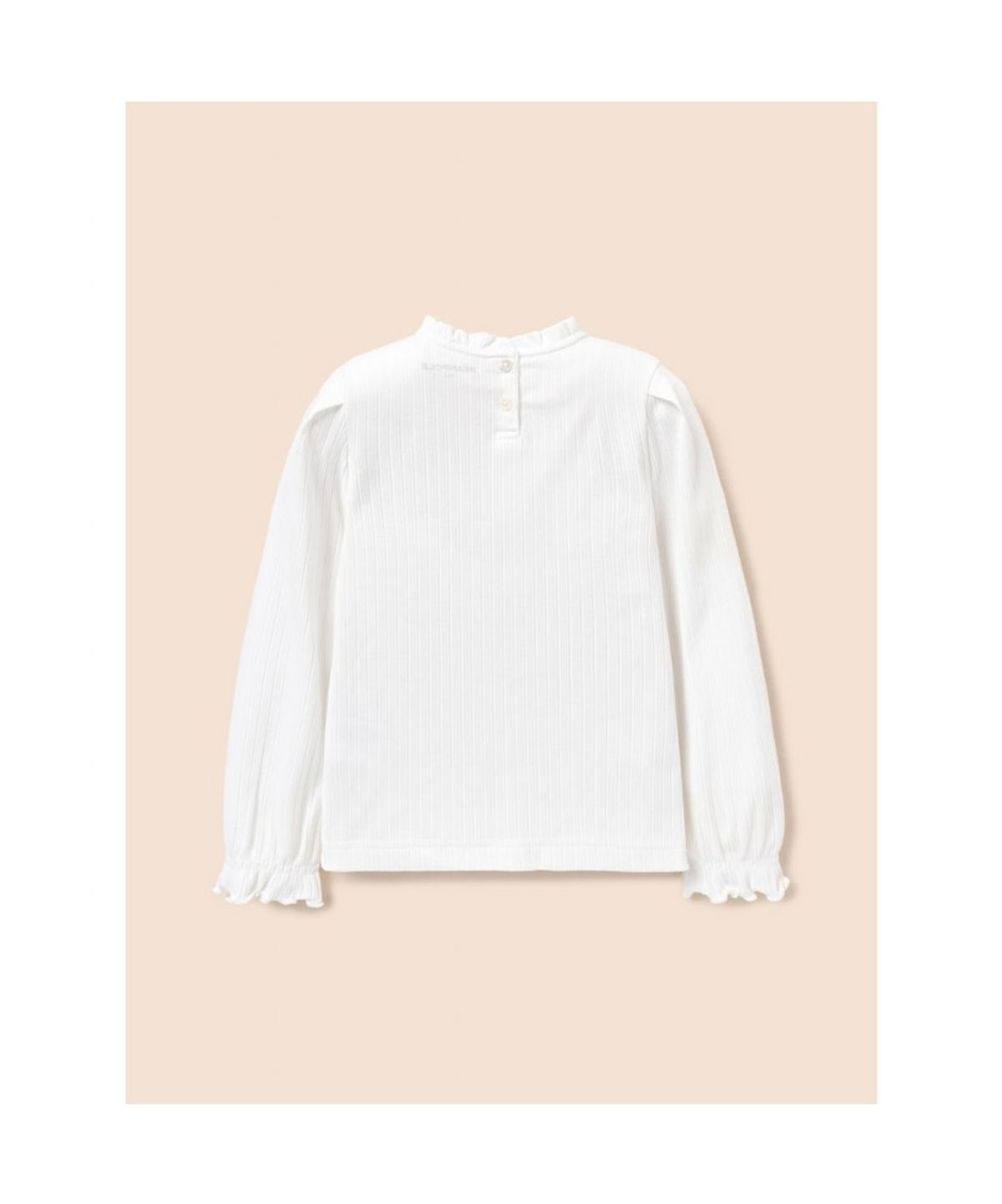 빈폴 키즈(BEANPOLE KIDS) 여아 클래식 포인텔 골지 티셔츠  아이보리 (BI6141G910)