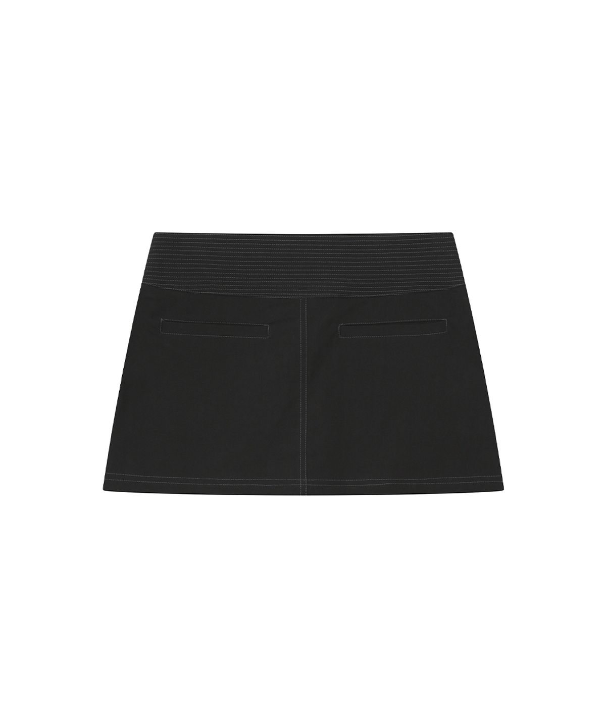 미세키서울(MISEKI SEOUL) Stitch pocket mini skirt BLACK