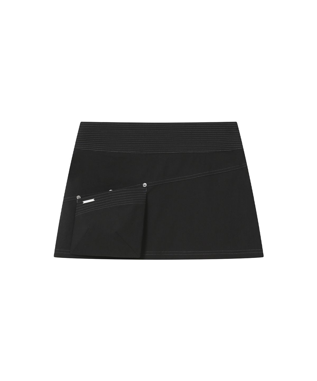 미세키서울(MISEKI SEOUL) Stitch pocket mini skirt BLACK