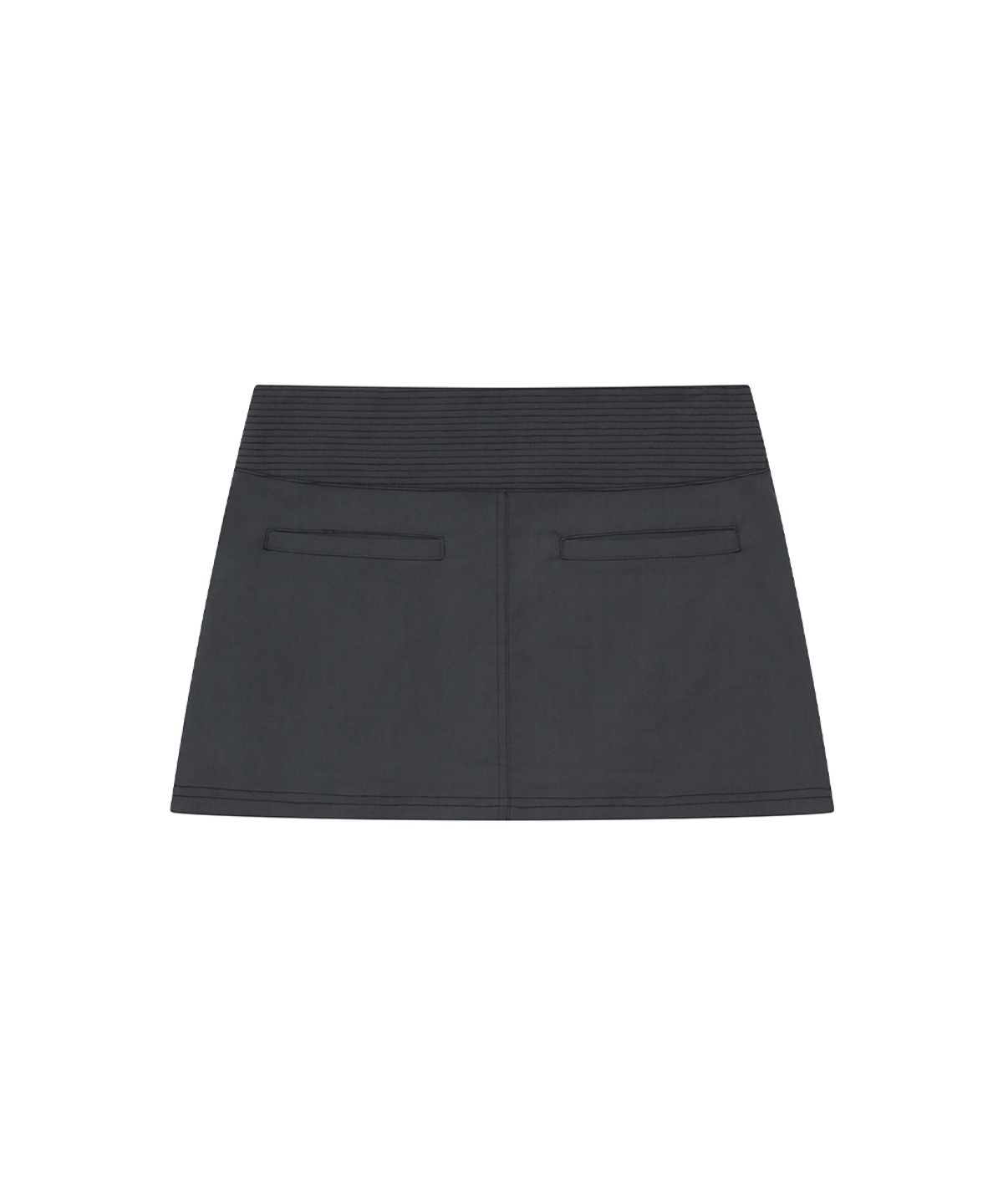 미세키서울(MISEKI SEOUL) Stitch pocket mini skirt CHARCOAL