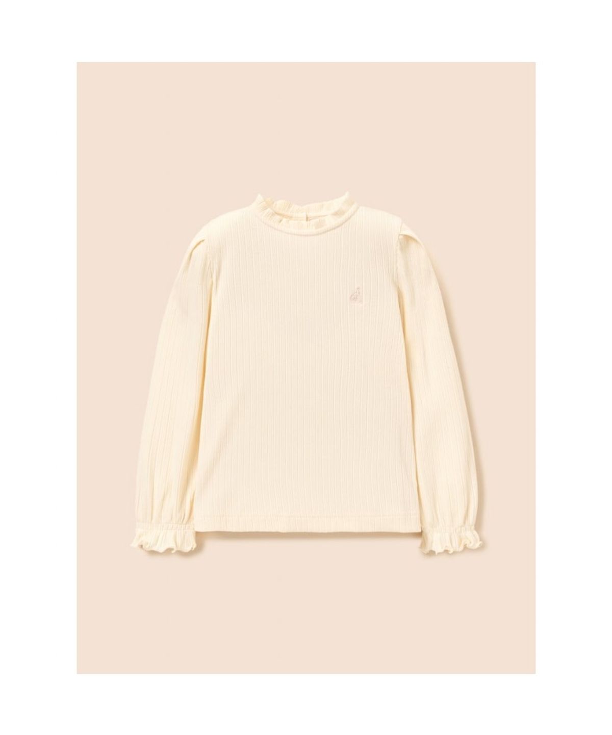 빈폴 키즈(BEANPOLE KIDS) 여아 클래식 포인텔 골지 티셔츠  옐로우 (BI6141G91E)