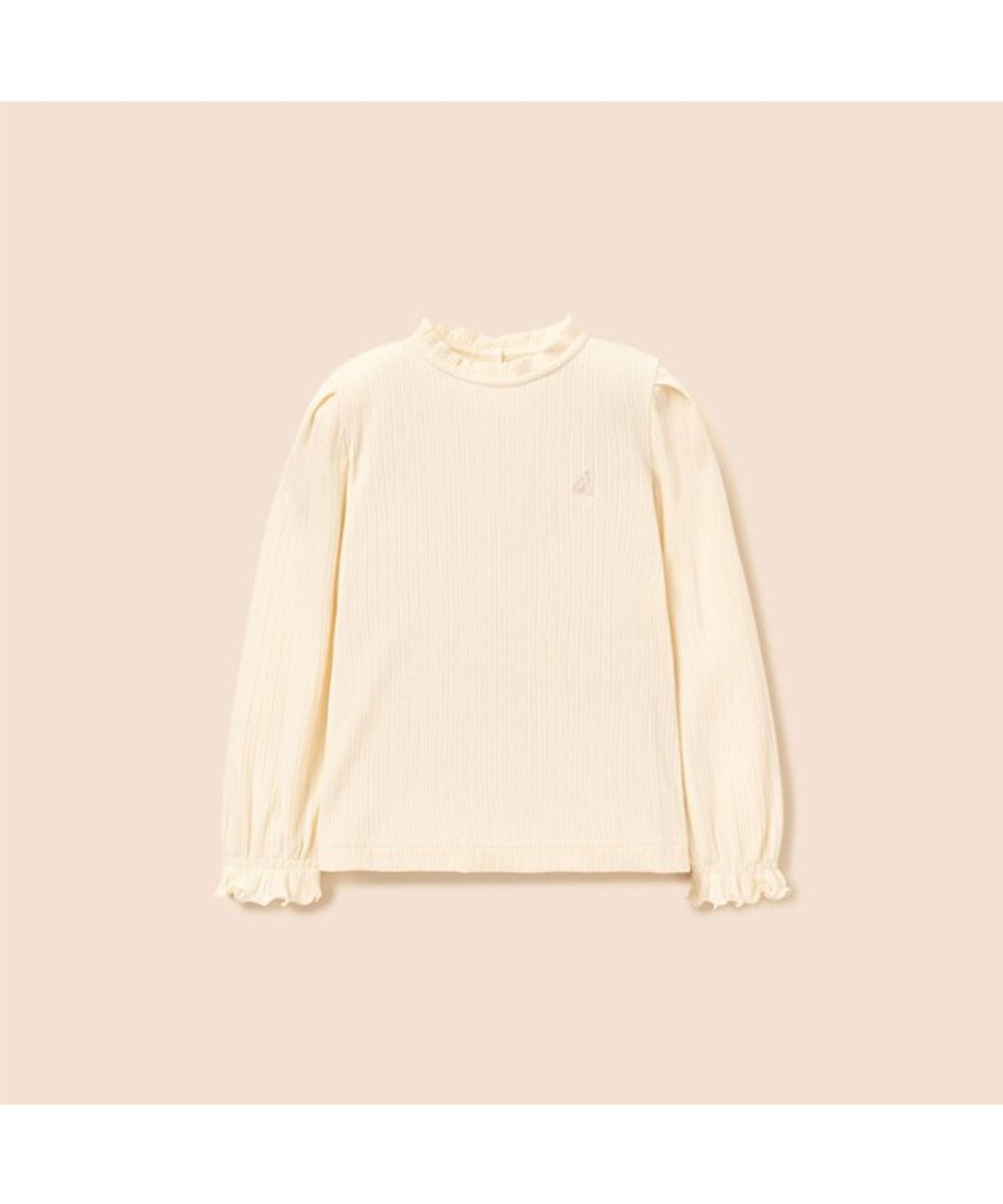 빈폴 키즈(BEANPOLE KIDS) 여아 클래식 포인텔 골지 티셔츠  옐로우 (BI6141G91E)